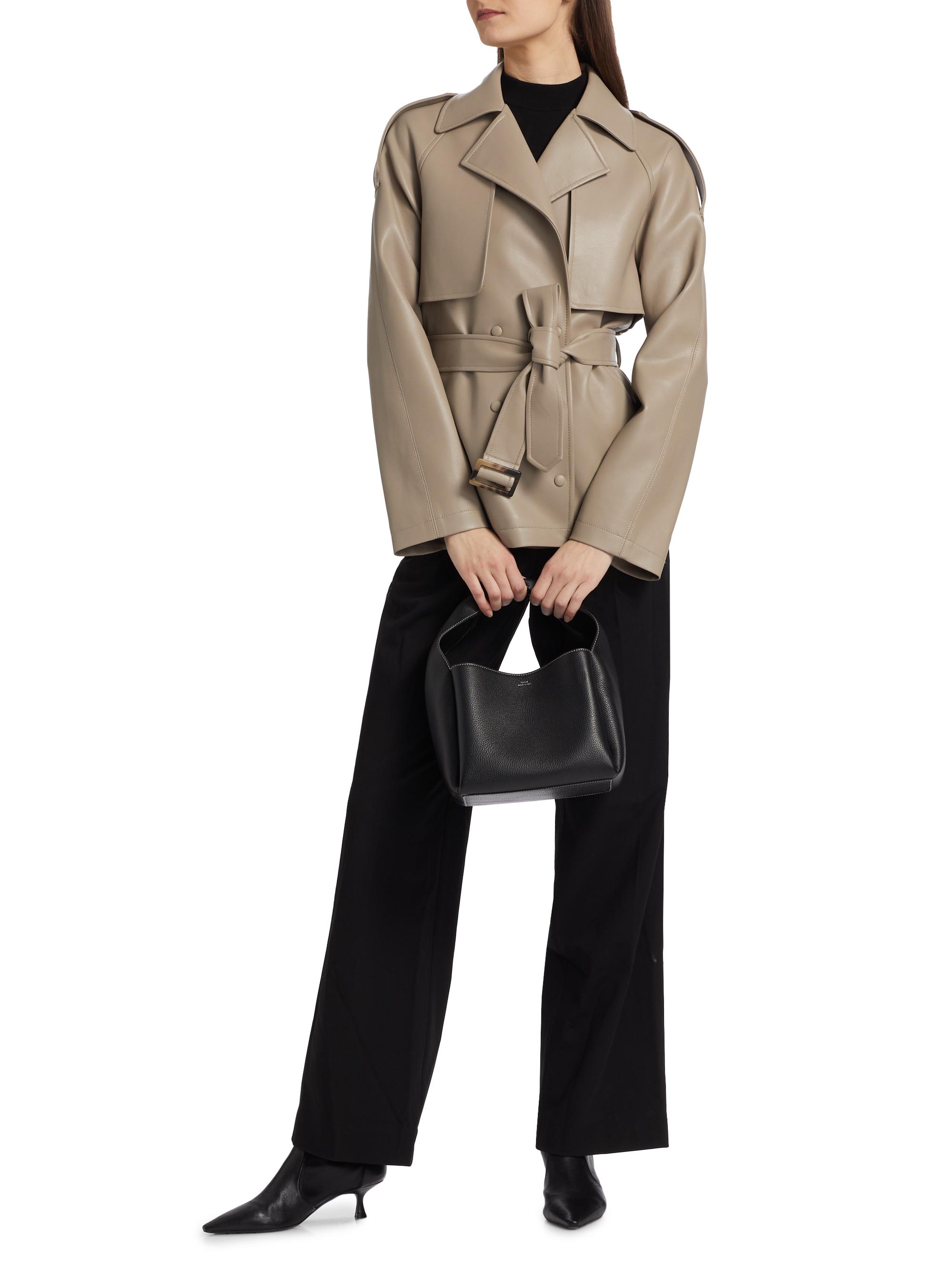 If Only Studio Faux Leather Trench Coat | Saks Fifth Avenue
