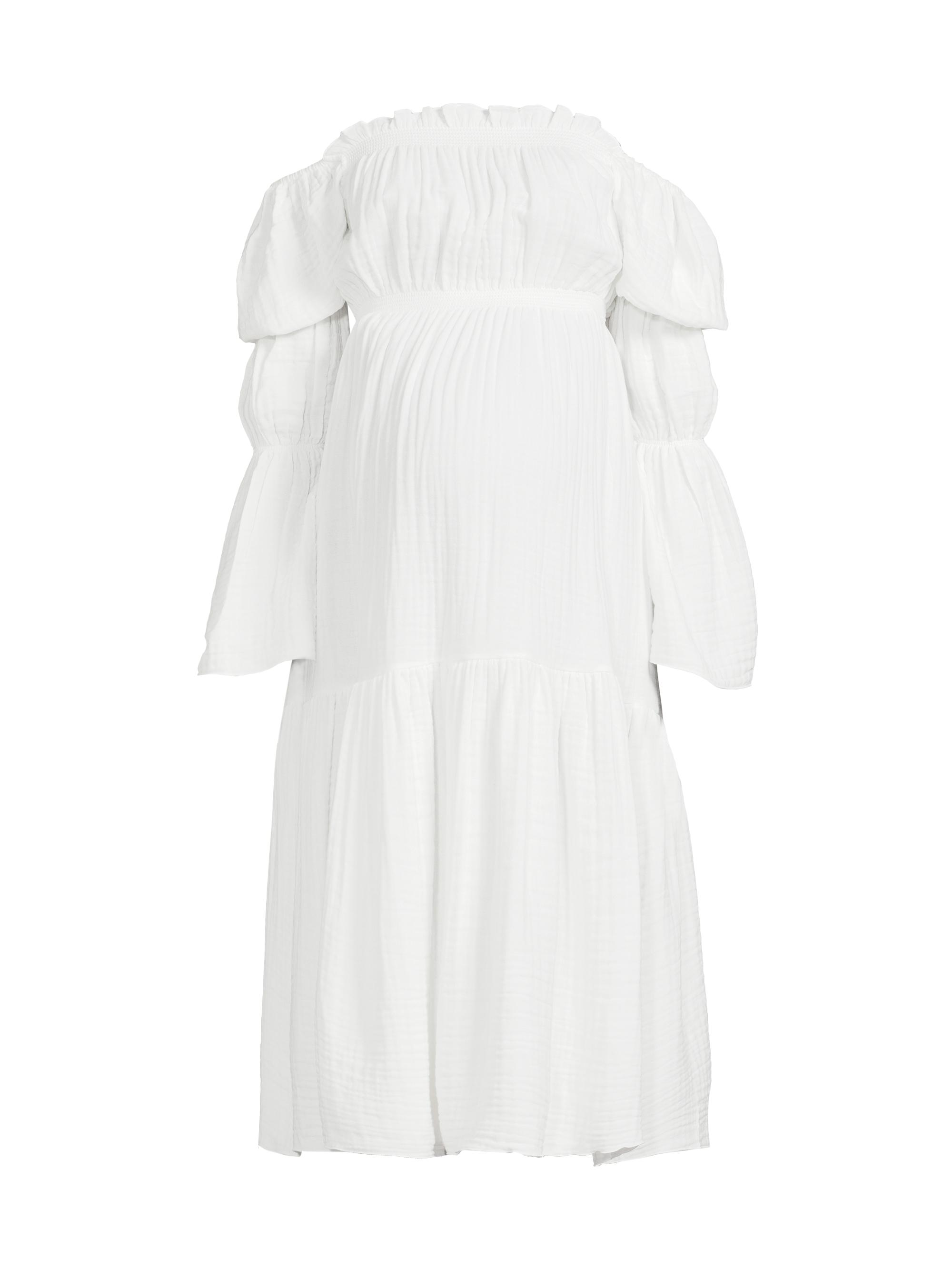 Nothing Fits But Women's Seine Gauze Midi-Dress - White