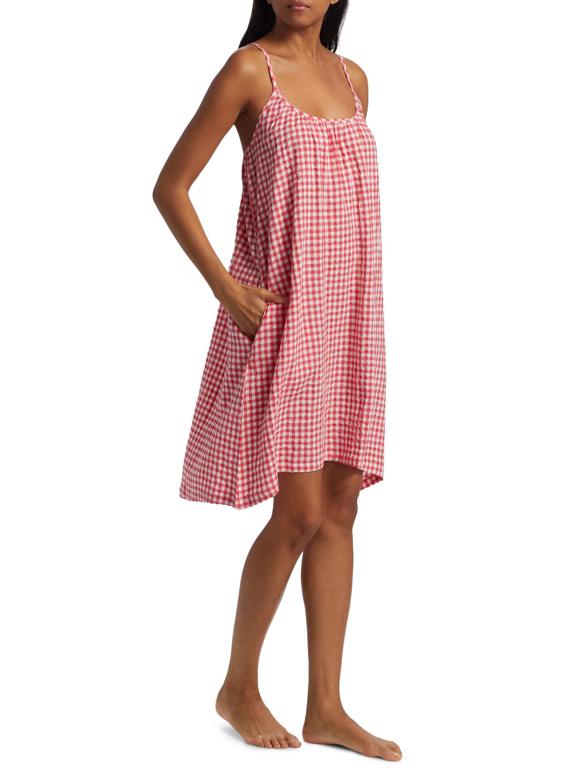 Papinelle Gingham Seersucker Strappy Nightie Saks Fifth Avenue