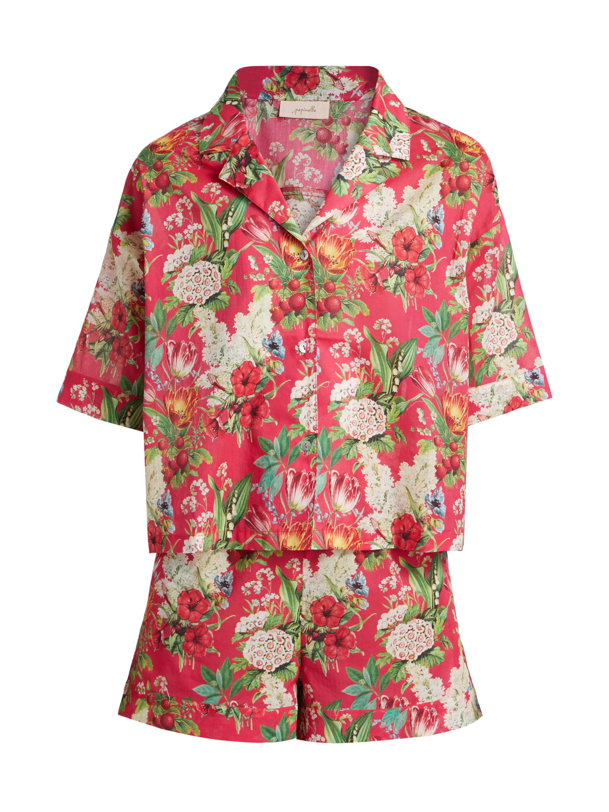 Papinelle Women's Clara Boxer Pajama Set - Geranium