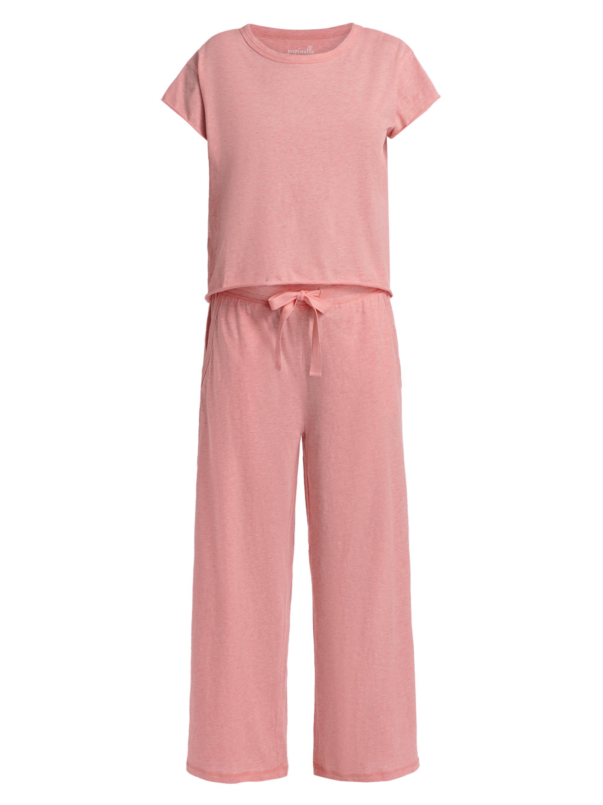 Papinelle Women's Jada Boxy T-Shirt & Wide-Leg Pants Set - Melon