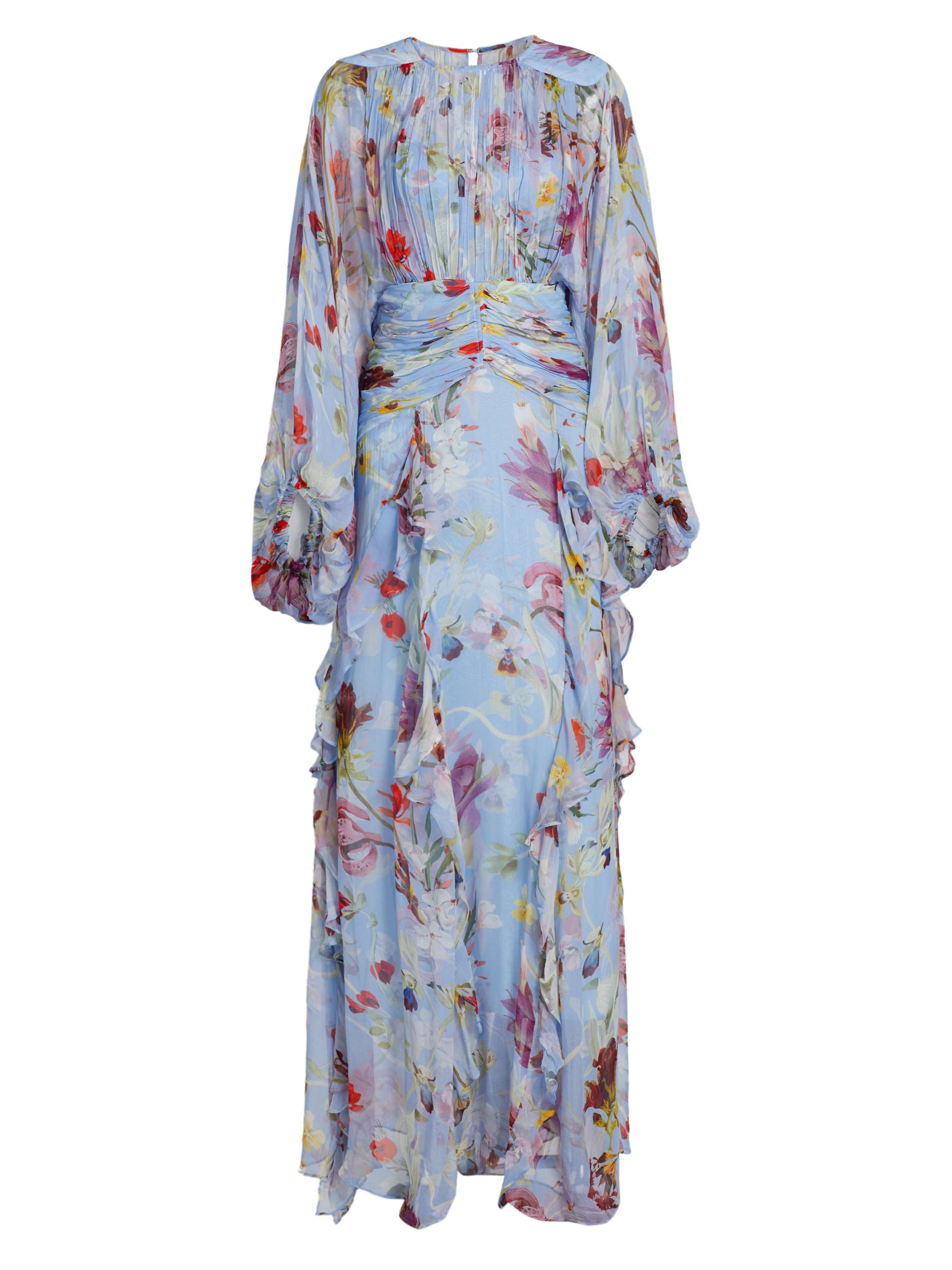 PatBO Women's Lily Flower Maxi Dress - Blue