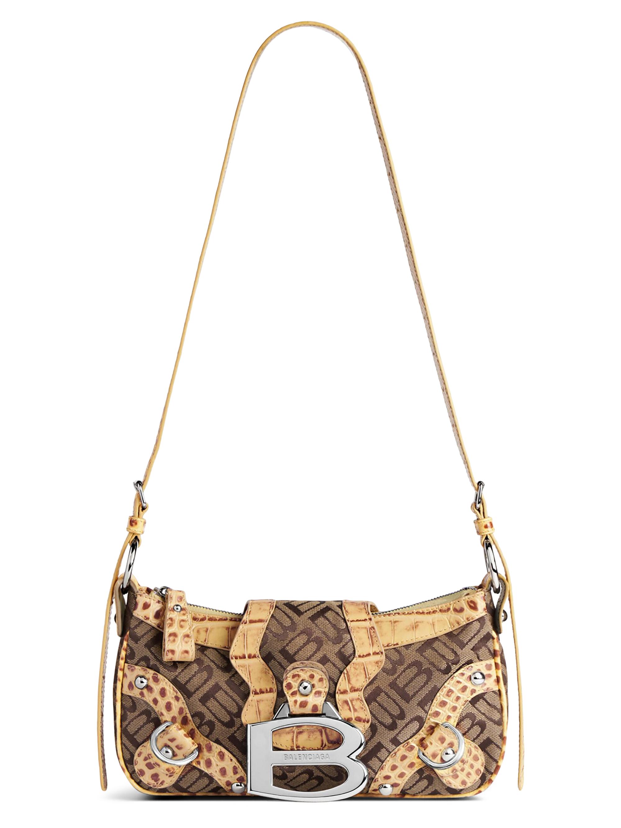 Balenciaga Women's Essex  Shoulder Bag - Ebony Beige Mustard