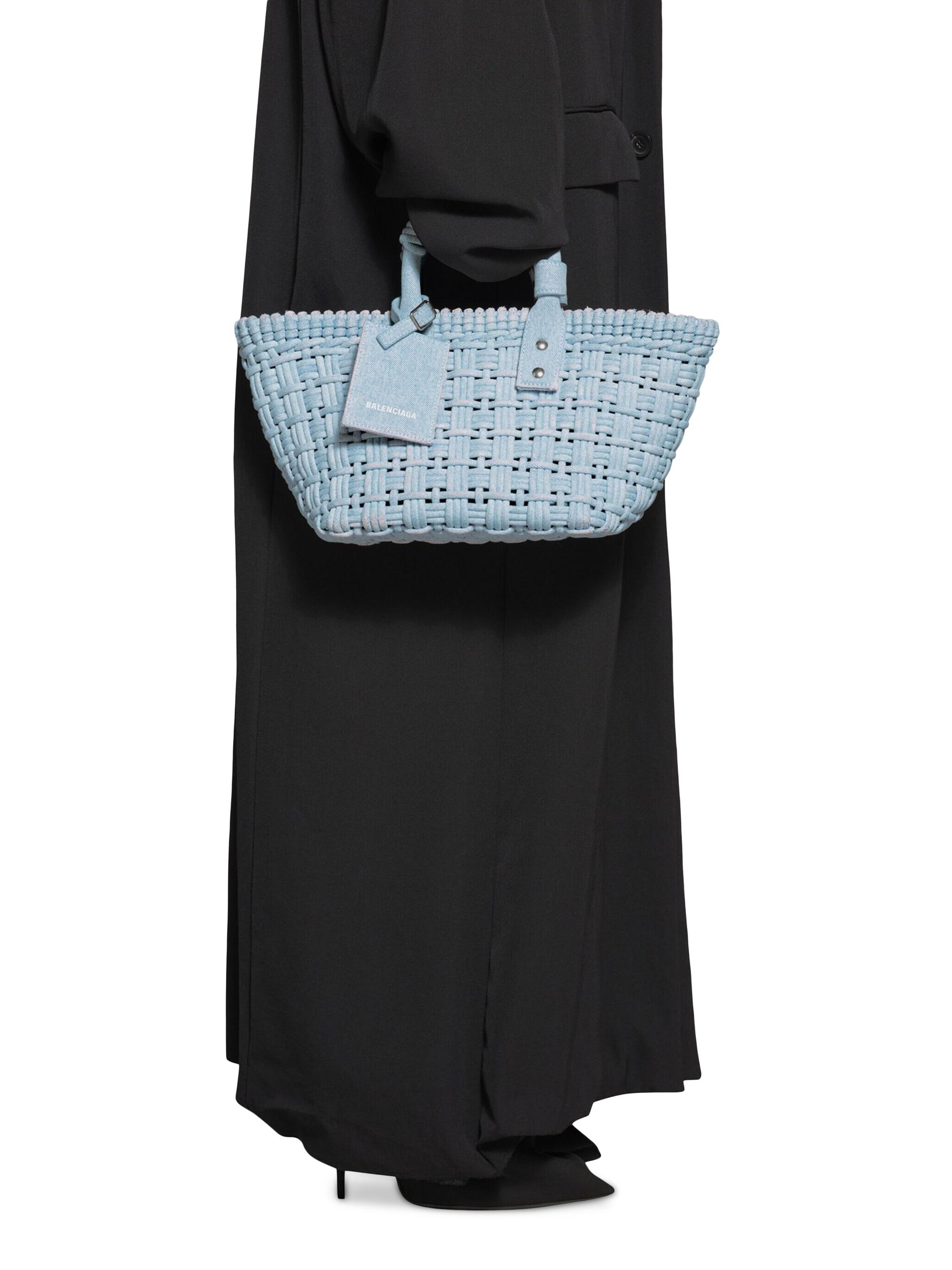 ★美品★BALENCIAGA ビストロ デニム バスケットBAG xs BALENCIAGA＊BISTRO XS BASKET デニムバスケットバッグ＊送料込