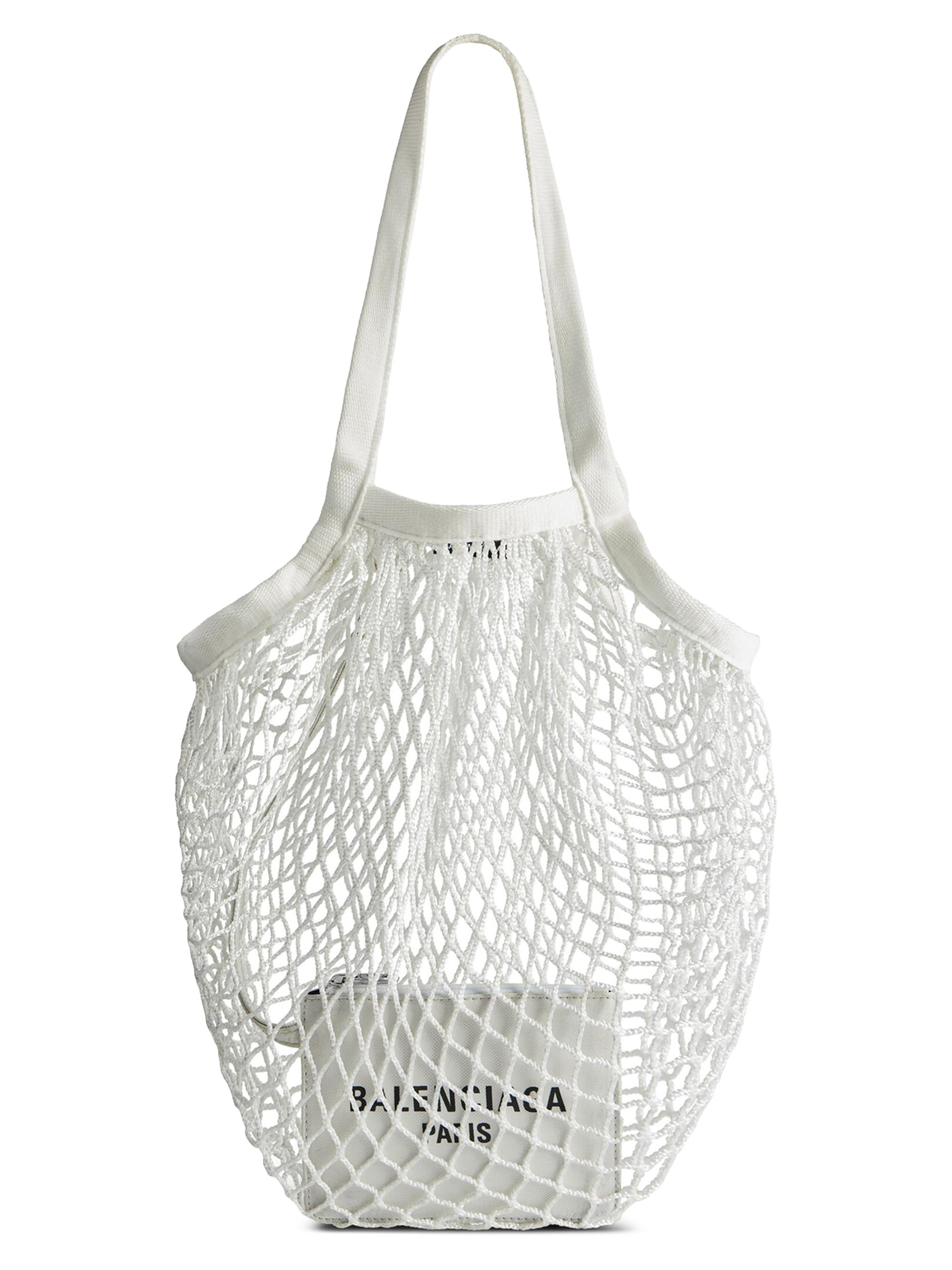 Balenciaga Women's 24/7 Dirty Effect  Shoulder Bag - White