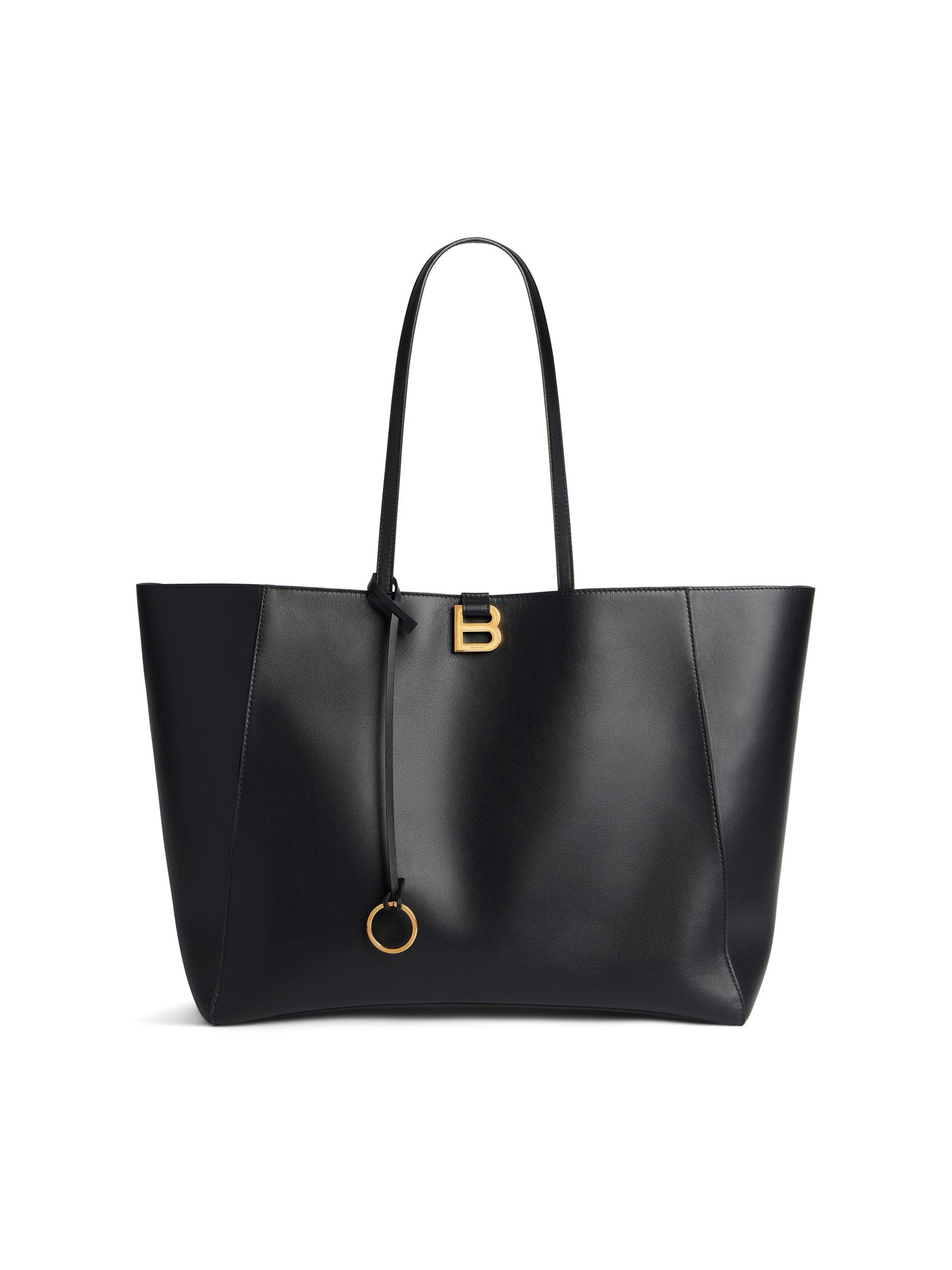 Balenciaga Women's Hourglass Soft  Tote Bag - Black