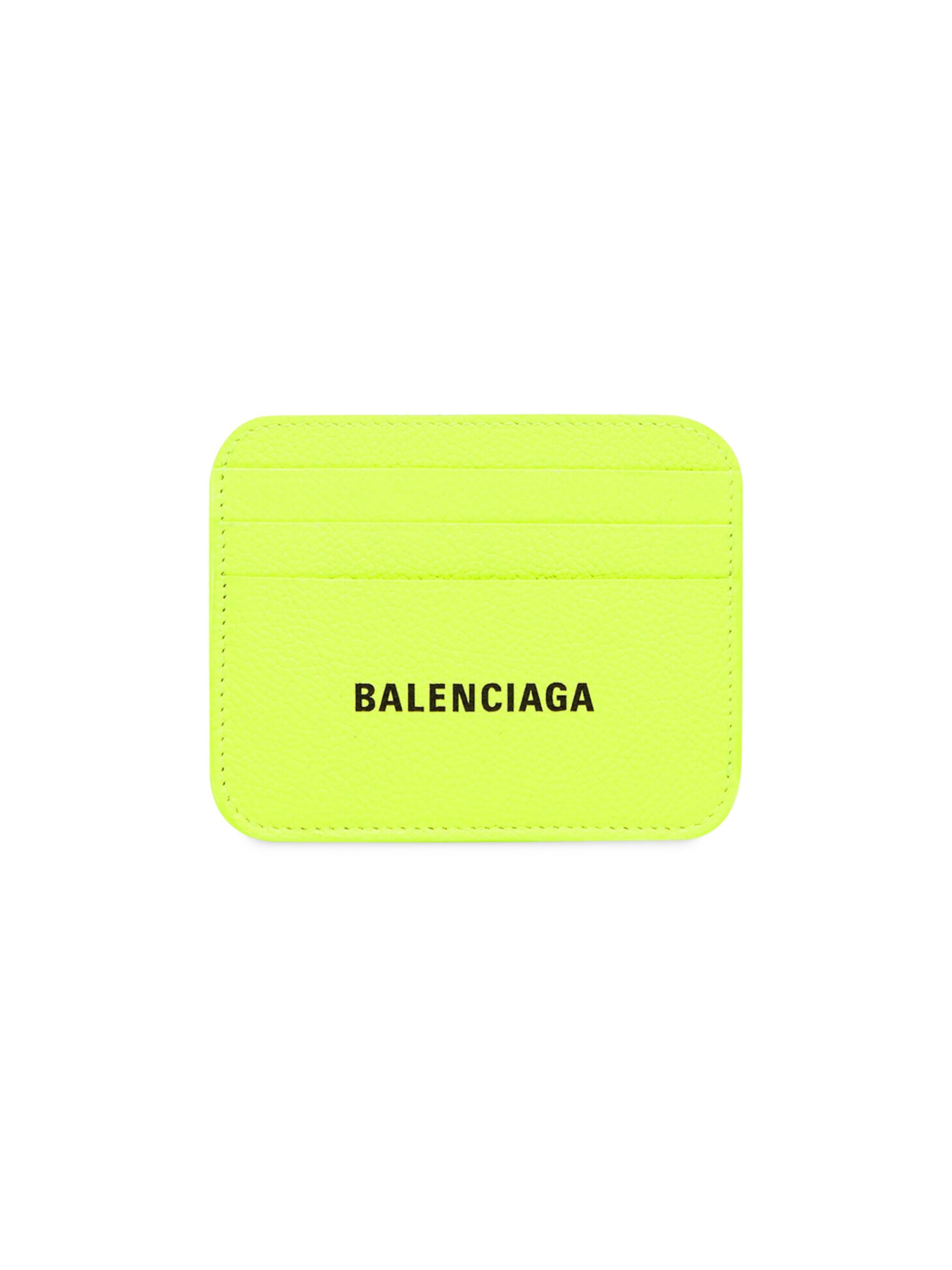 Balenciaga Women's Cash Card Holder with Split - Yellow