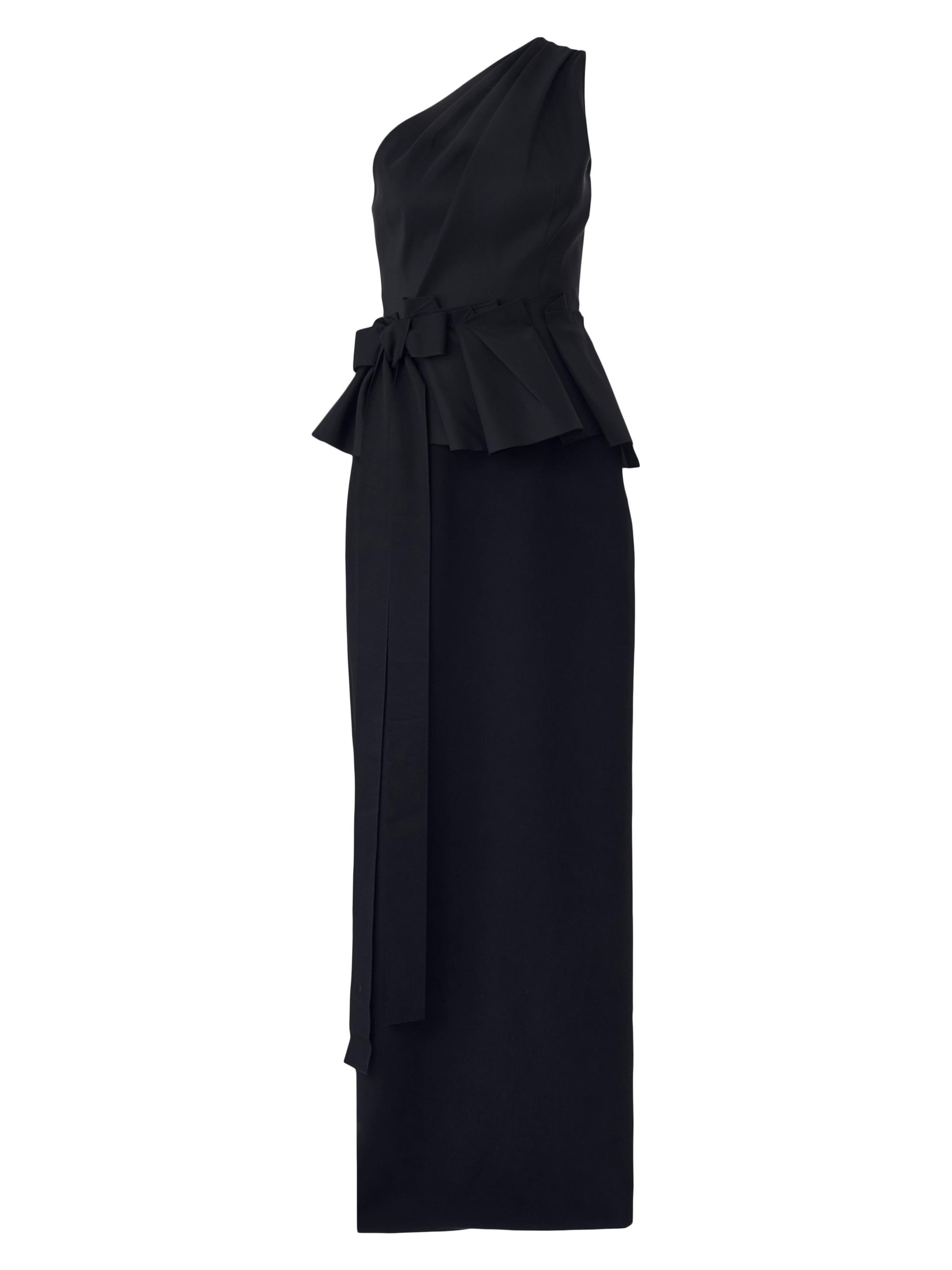 Carolina Herrera Women's Bow-Detailed One-Shoulder Column Gown - Black