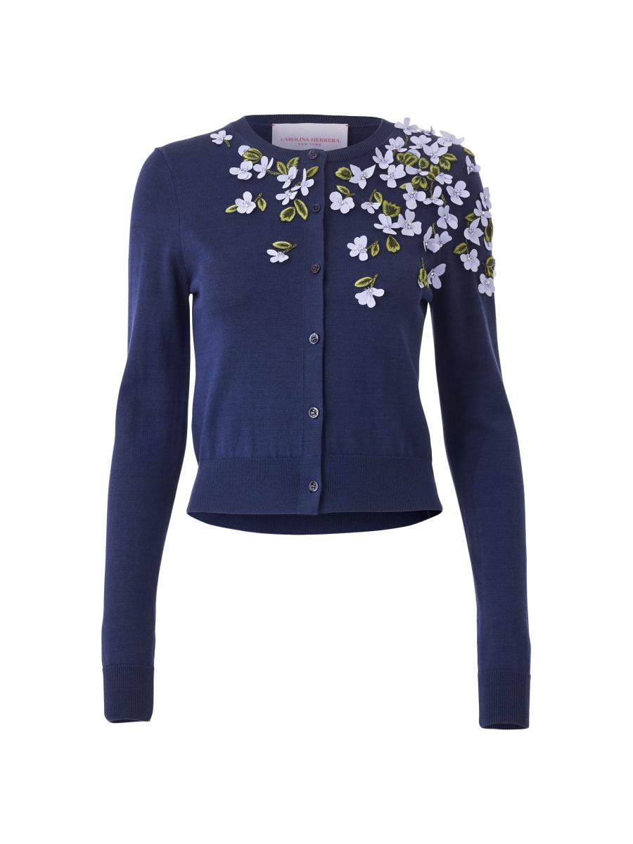 CAROLINA HERRERA キャロラリーナヘレラ ボーダーニット サイズ:M 銀釦    ホワイト×ネイビー レディース / 240001172125 0400022586676?wid=900