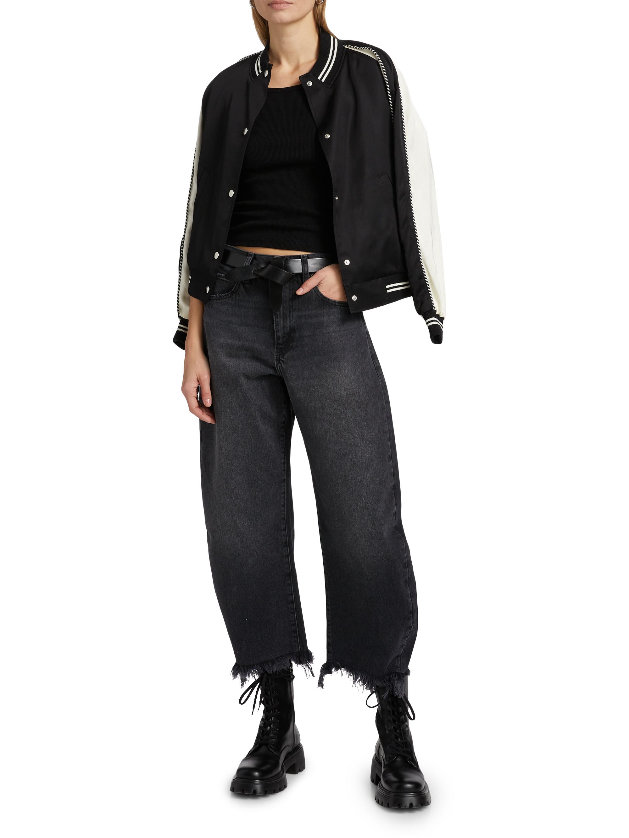 FRAME The Bubble Crop Jeans | Saks Fifth Avenue