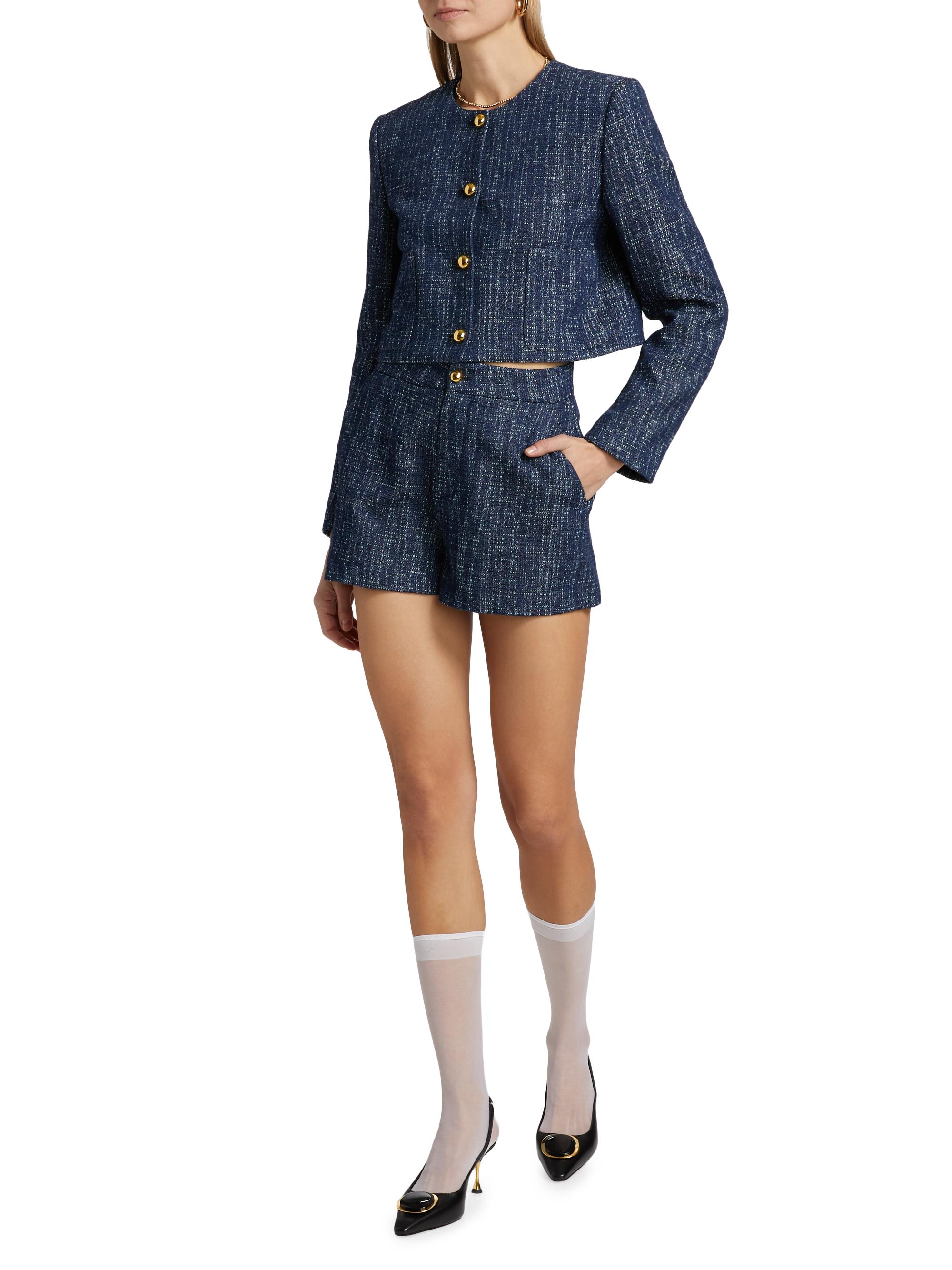 FRAME The Tweed Shorts | Saks Fifth Avenue