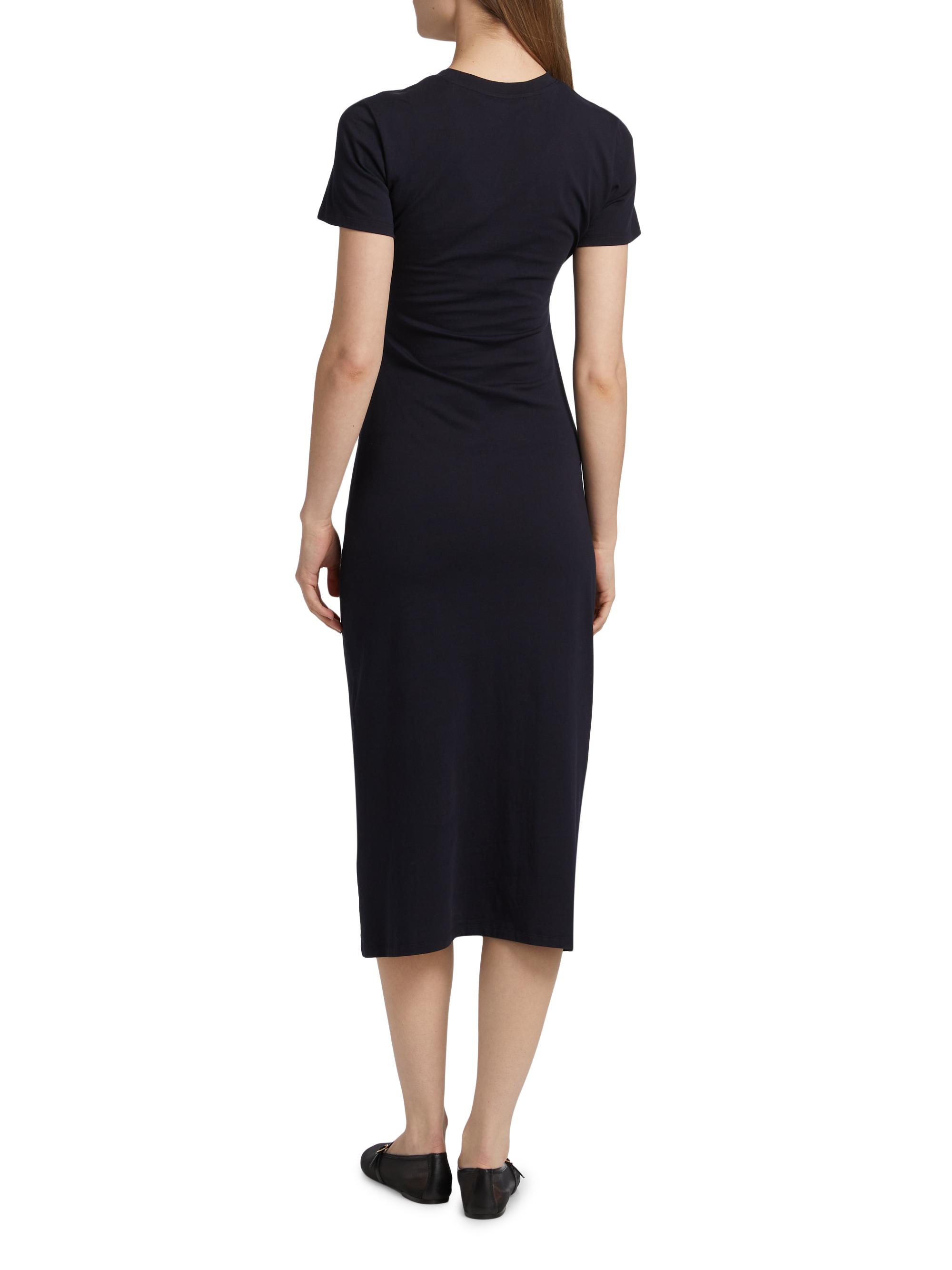 FRAME The Twist Cotton Midi-Dress | Saks Fifth Avenue