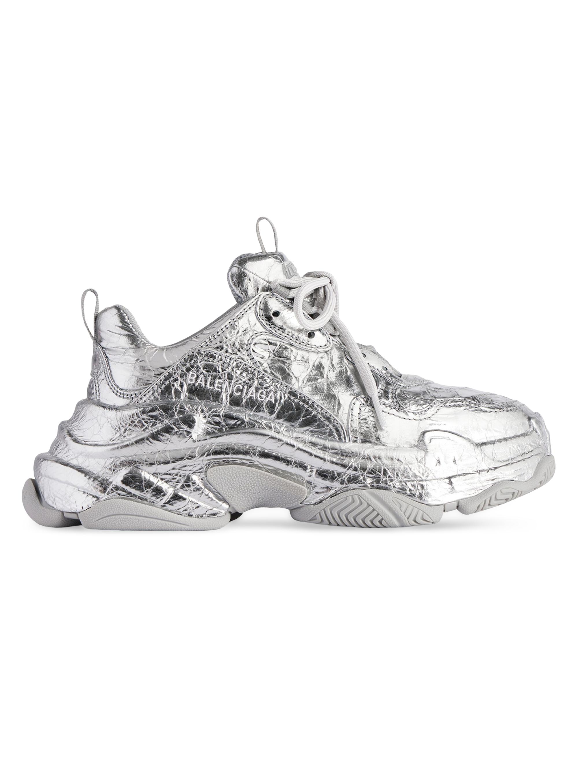 Balenciaga Women's Triple S Sneakers - Silver