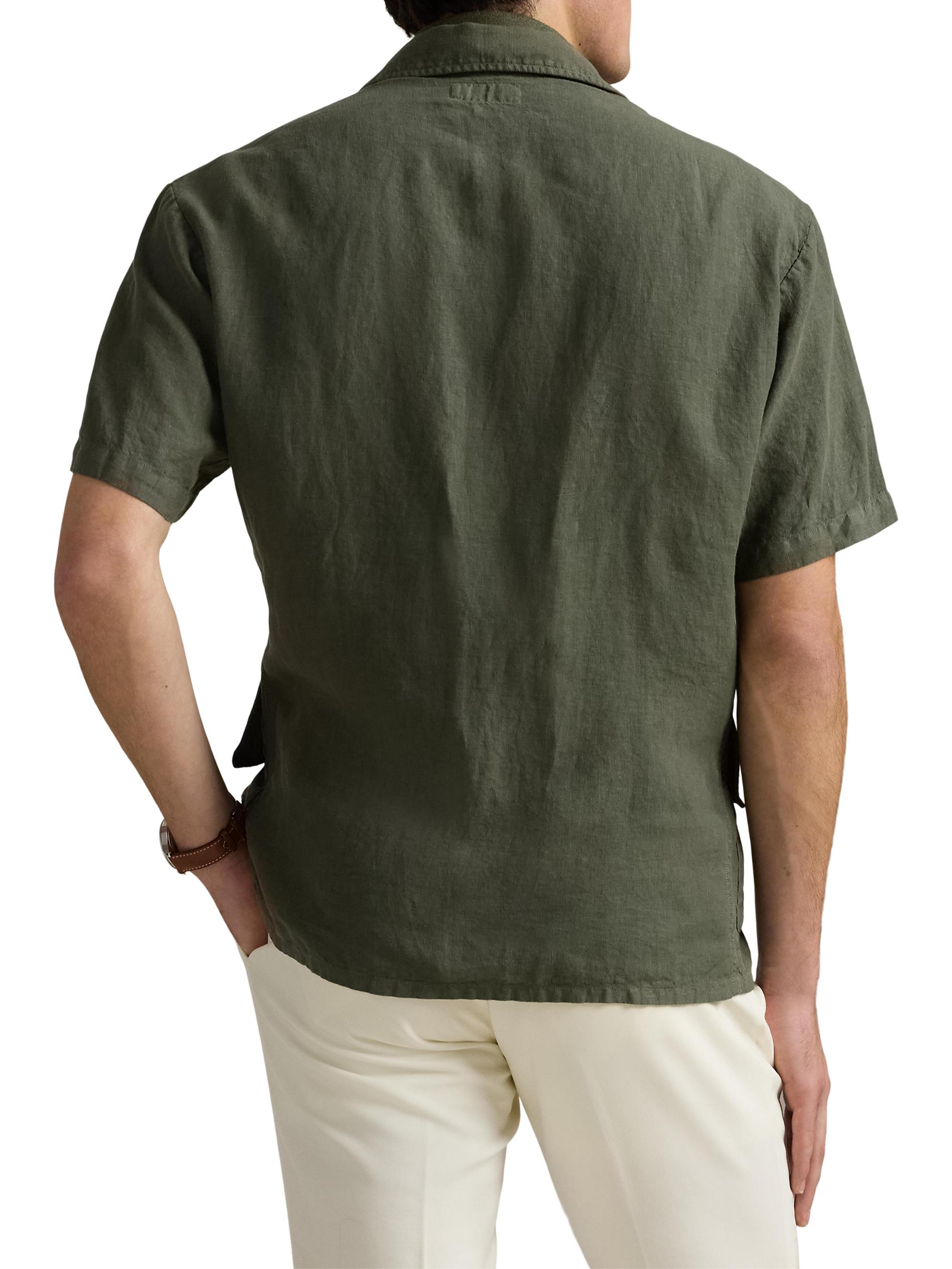 Polo Ralph Lauren Linen Short-Sleeve Overshirt | Saks Fifth Avenue