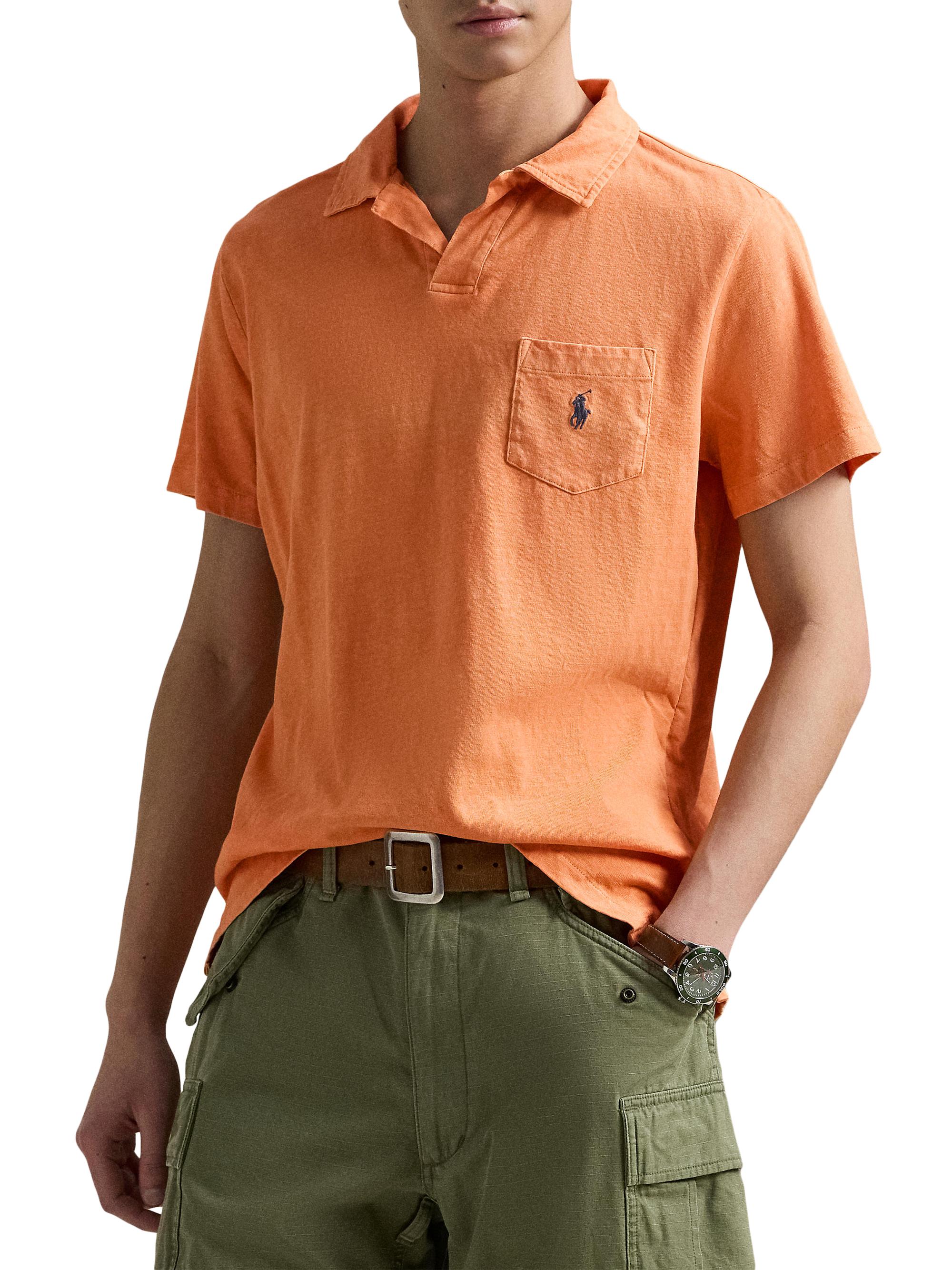 Polo Ralph Lauren Cotton-Linen Johnny Collar Polo Shirt | Saks