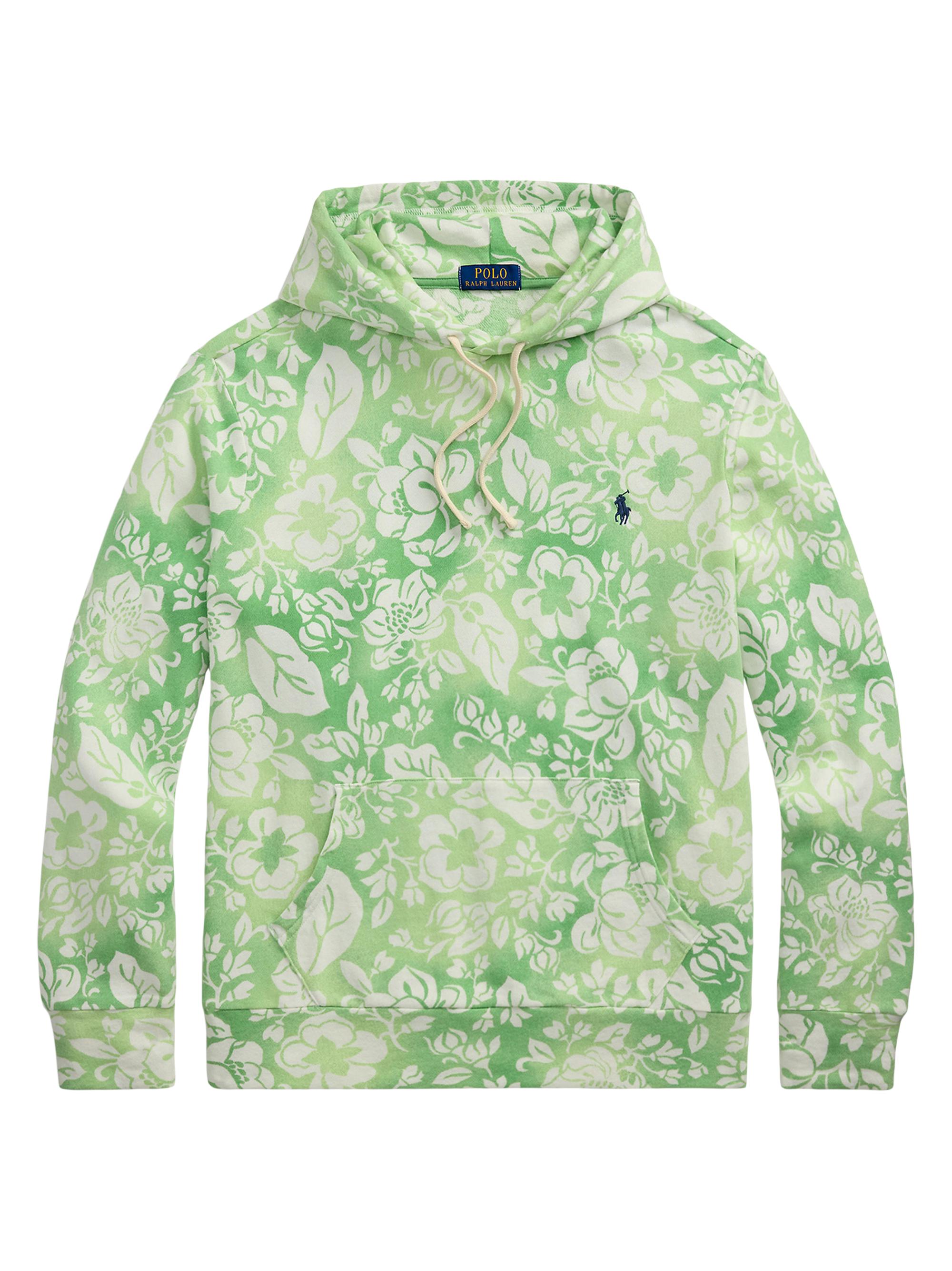 Polo Ralph Lauren Men's Tropical Floral Print Hoodie - Mangrove Pistacho