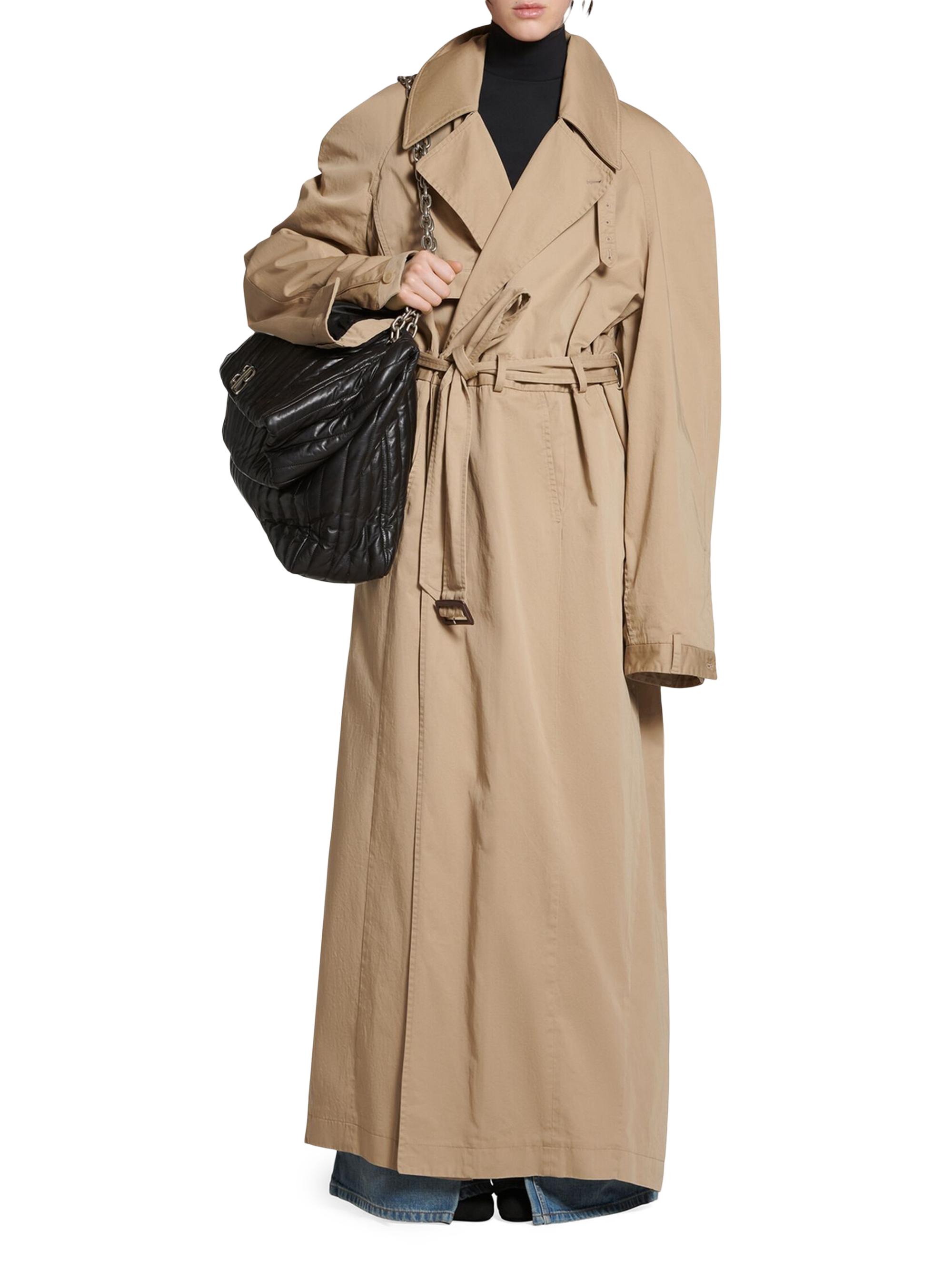 Balenciaga Women's Deconstructed Trench Coat - Beige