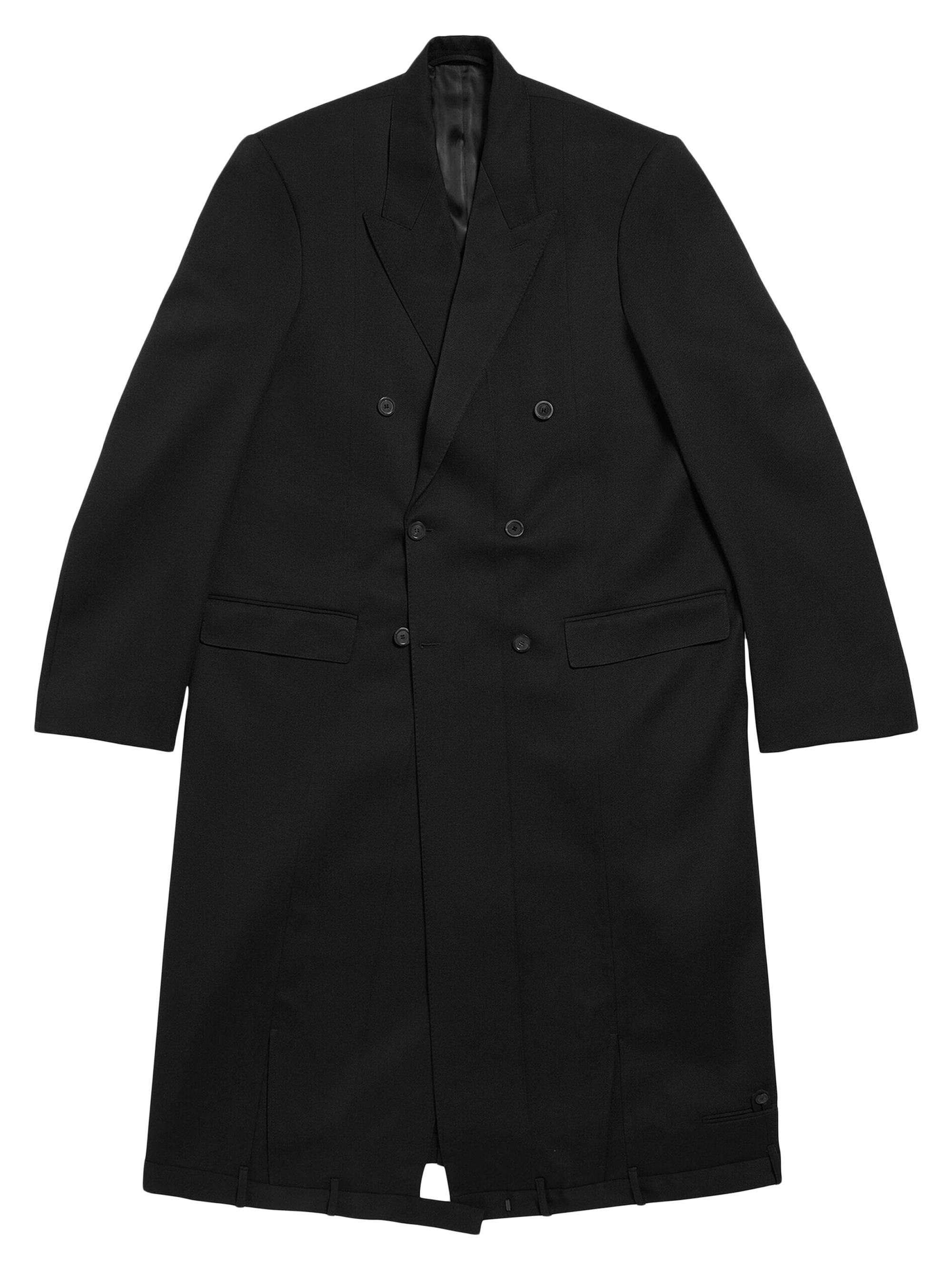 Balenciaga Deconstructed Coat - Black