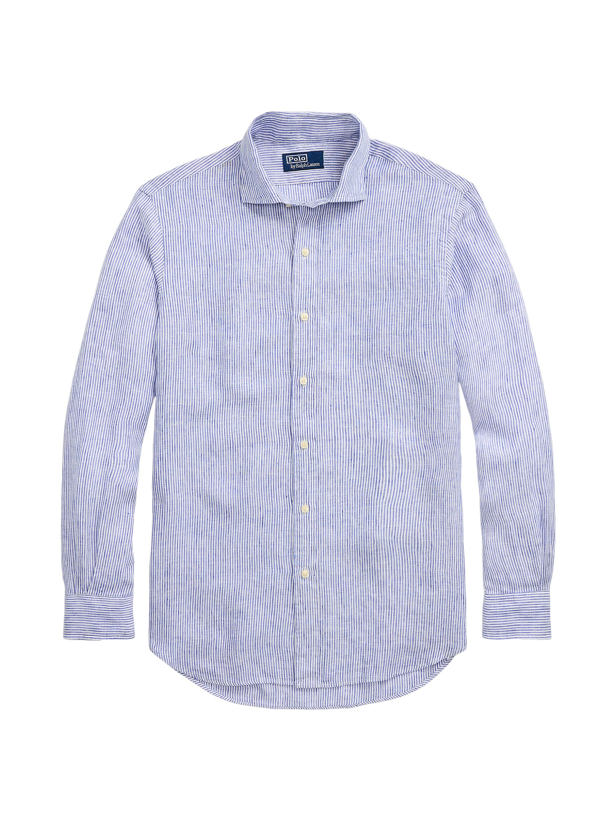 Polo Ralph Lauren Classic Fit Striped Linen Shirt Saks Fifth Avenue