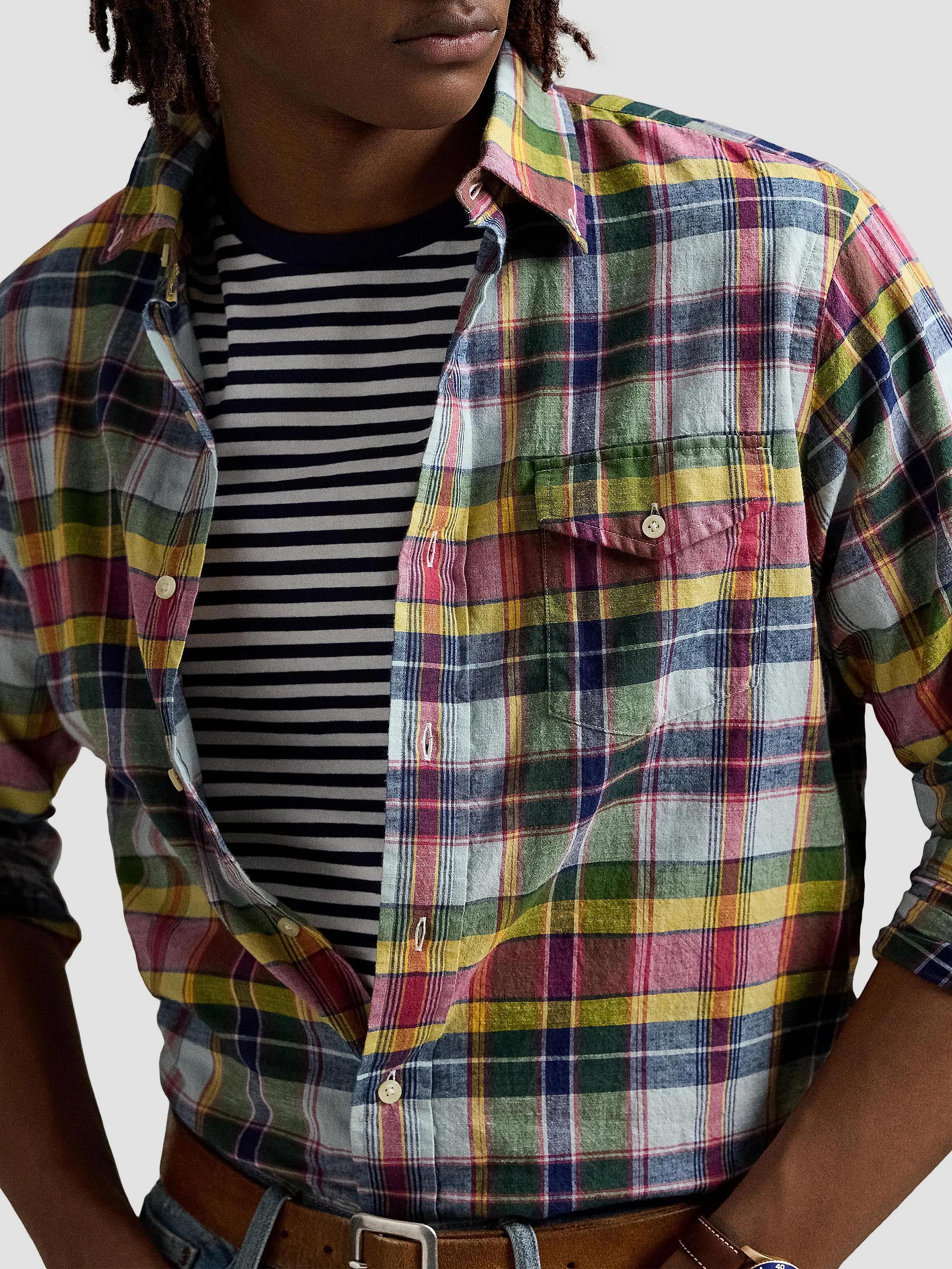 Polo Ralph Lauren Classic Fit Madras Plaid Shirt | Saks Fifth Avenue