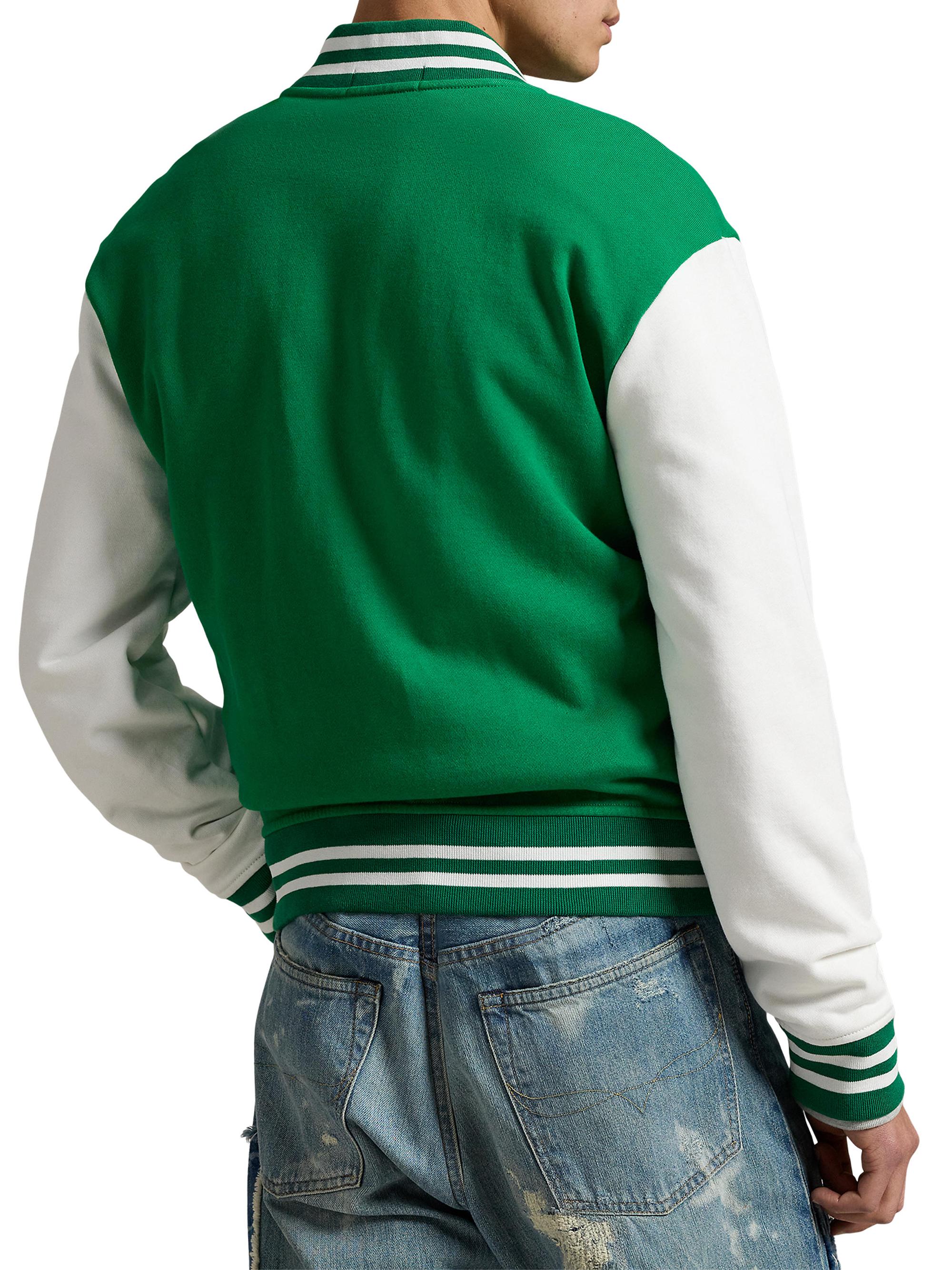 Polo Ralph Lauren Fleece Graphic Baseball Jacket | Saks Fifth Avenue