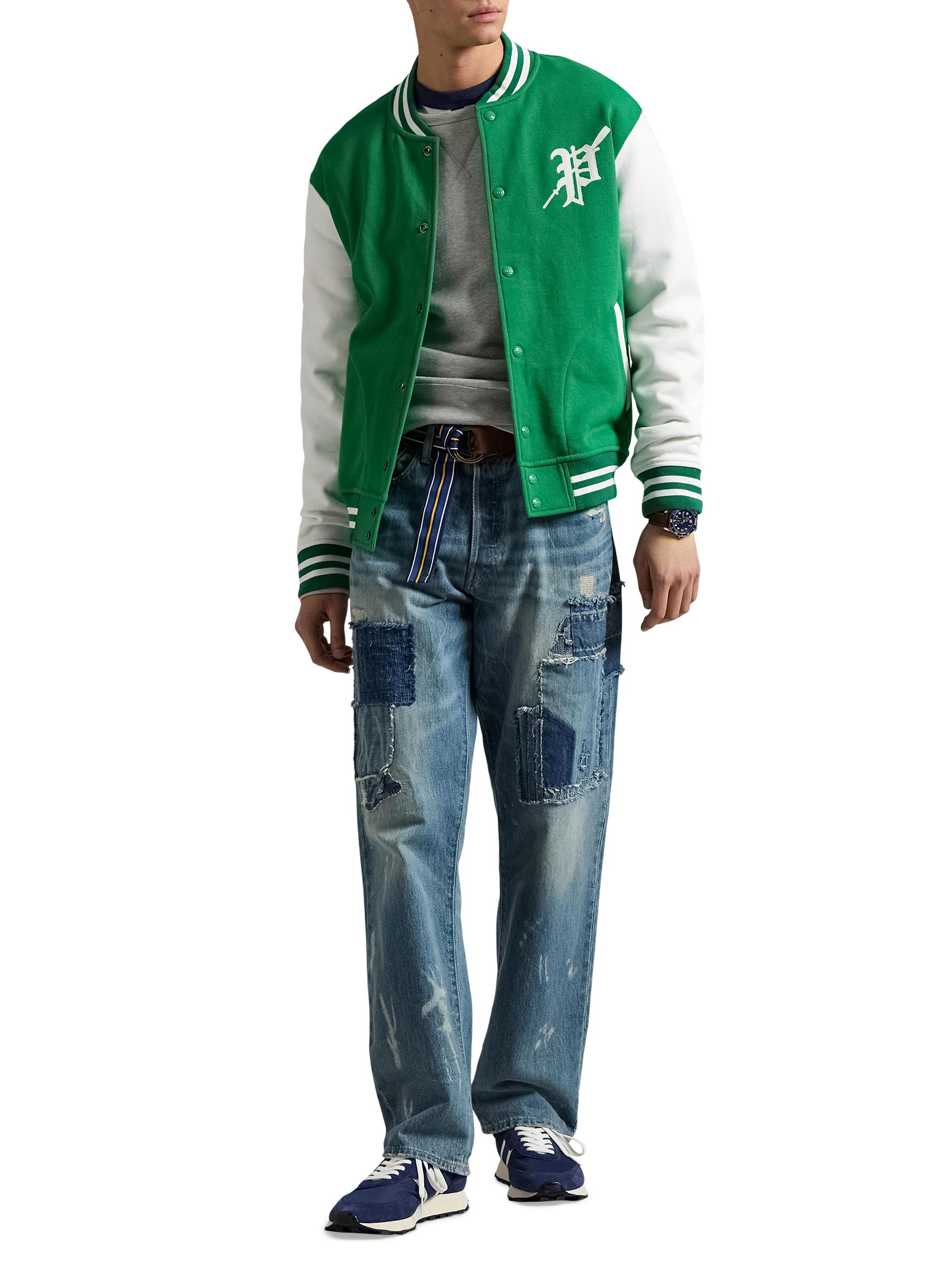 Polo Ralph Lauren Fleece Graphic Baseball Jacket | Saks Fifth Avenue