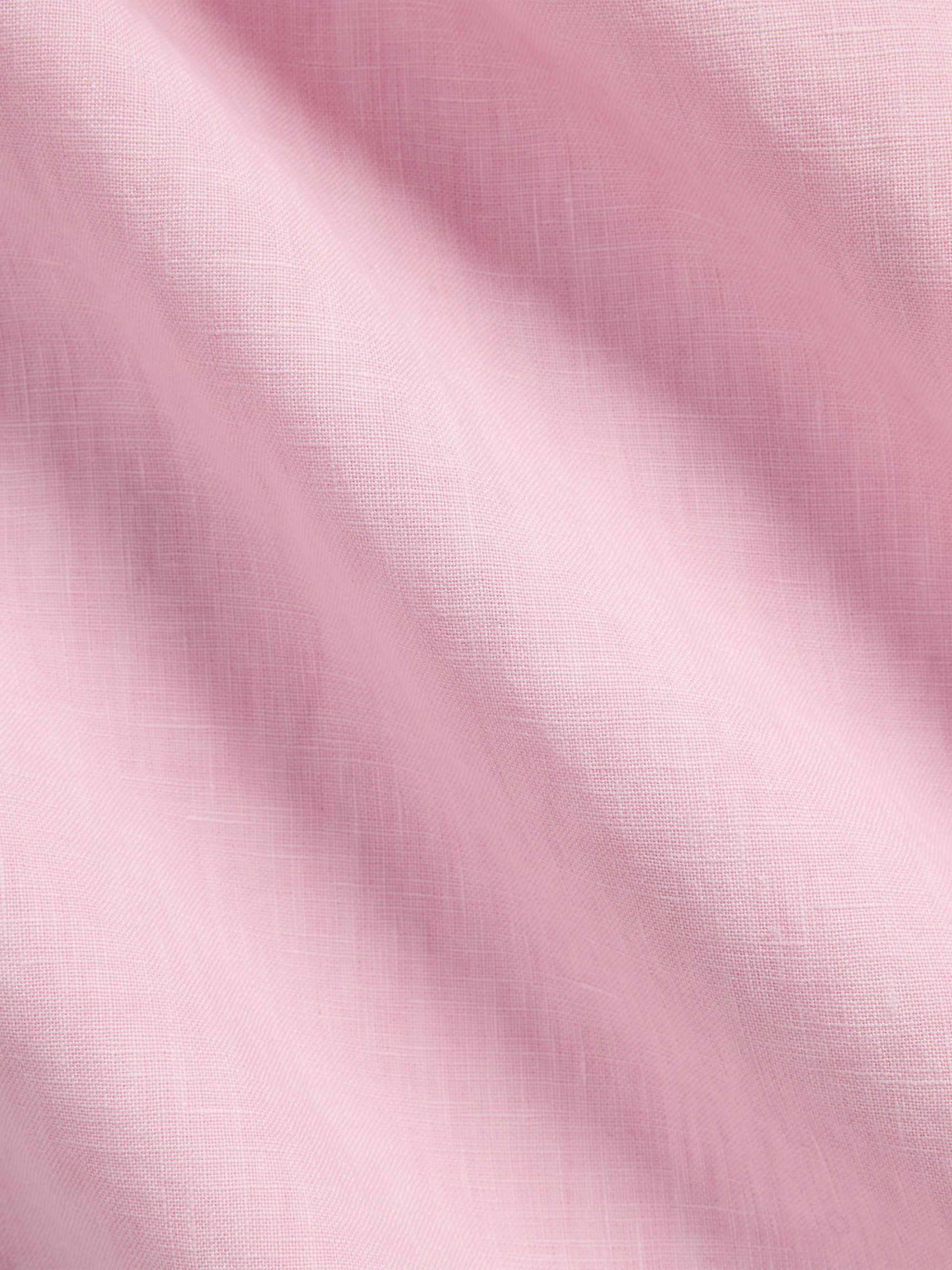 Classic-Fit Slub Linen Camp Shirt