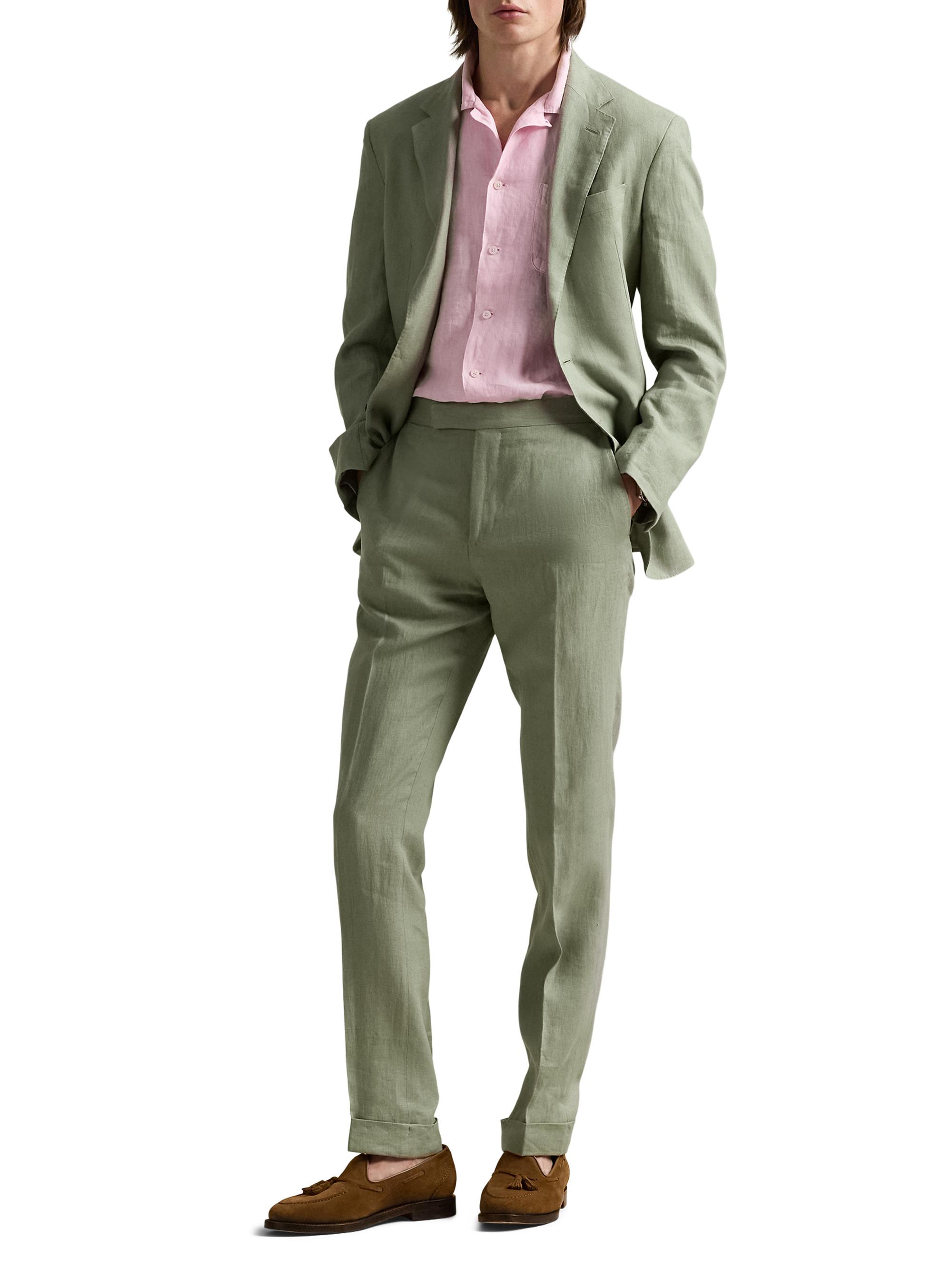 Classic-Fit Slub Linen Camp Shirt