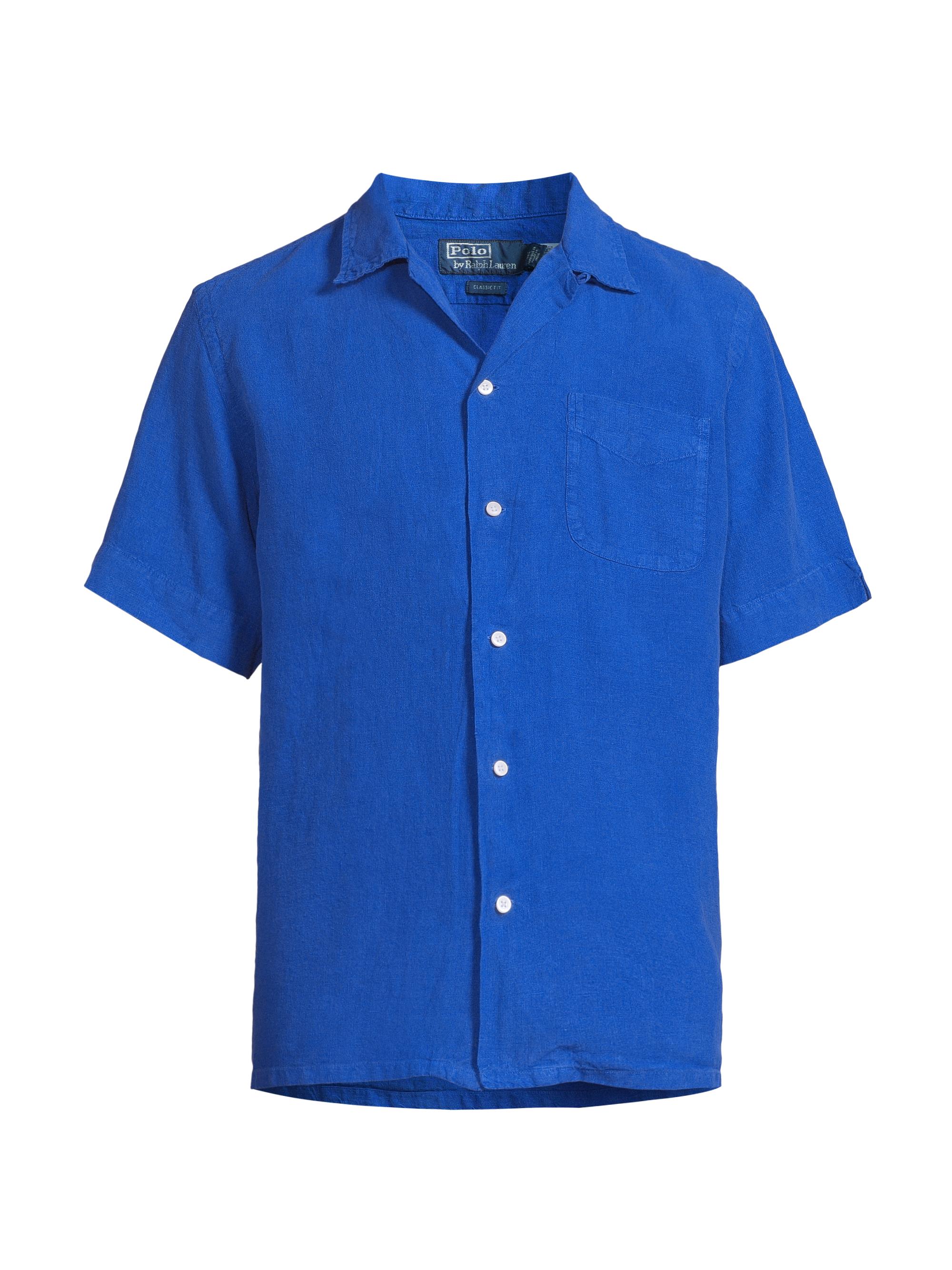 Polo Ralph Lauren Striped Short-Sleeve Oxford Shirt | Saks Fifth