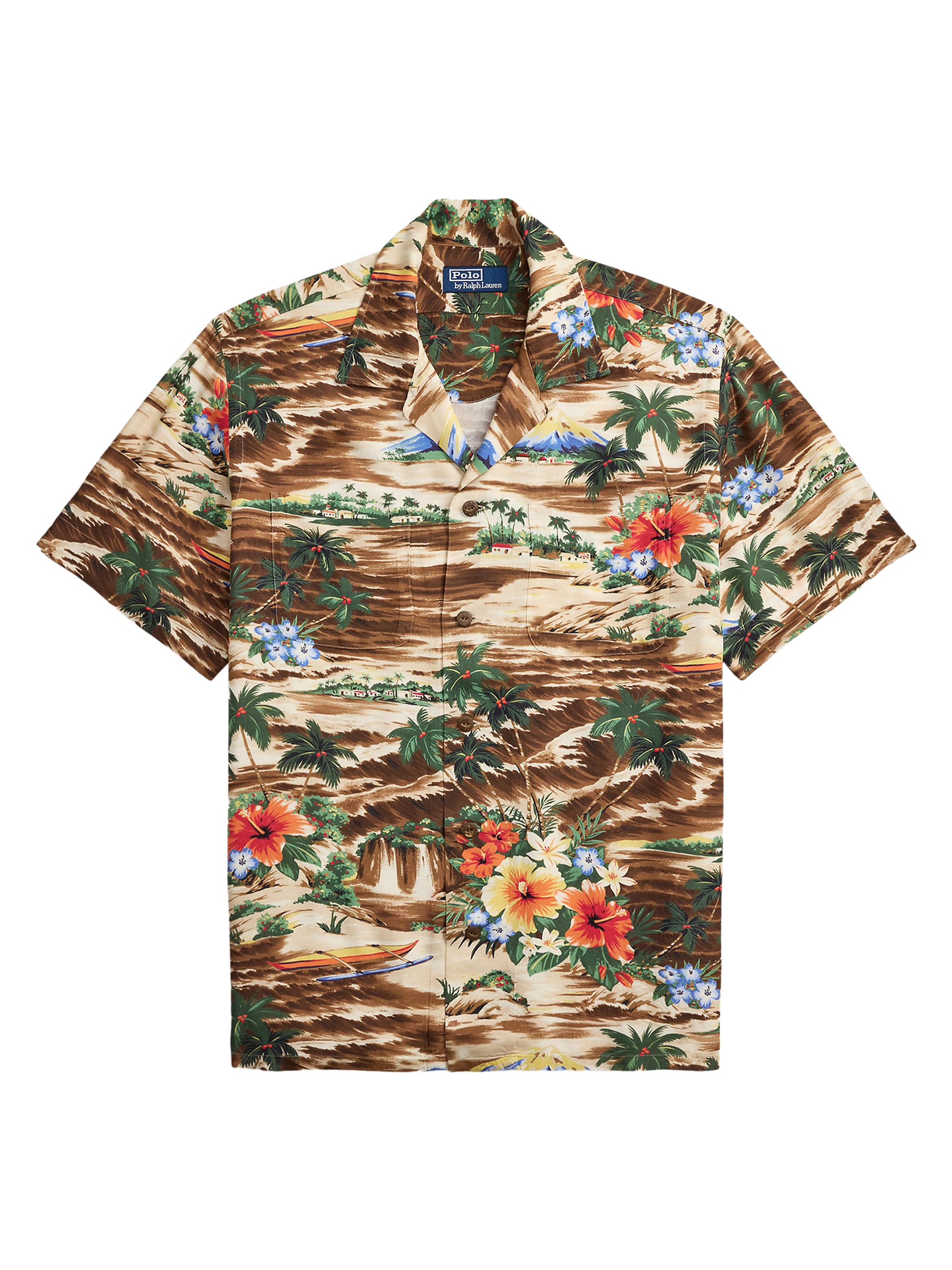 Polo Ralph Lauren Classic-Fit Tropical-Print Camp Shirt | Saks