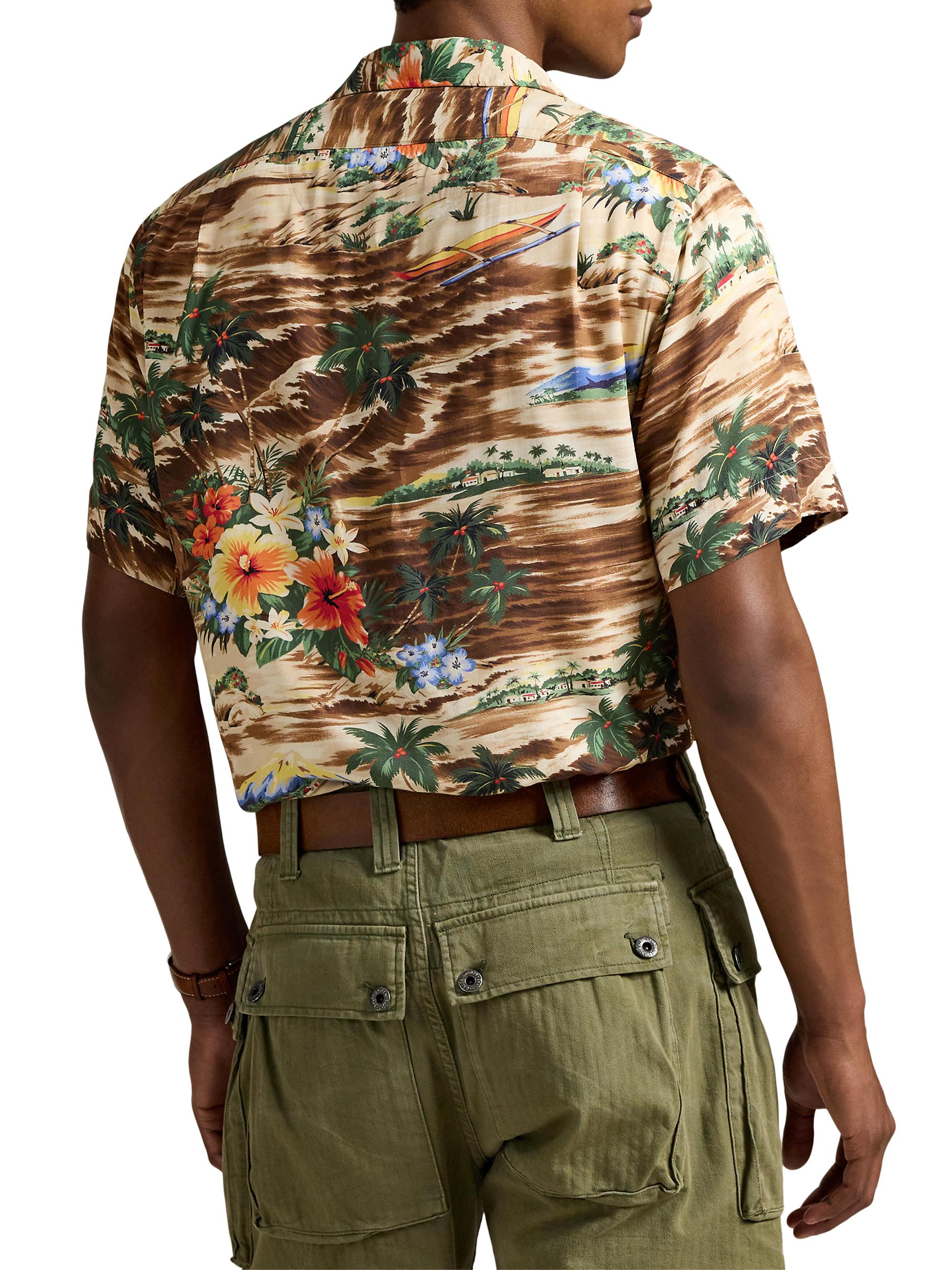 Polo Ralph Lauren Classic-Fit Tropical-Print Camp Shirt | Saks