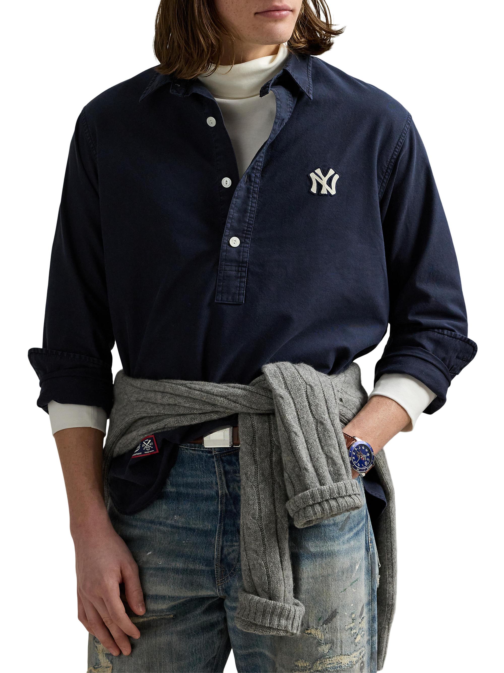 ス*ク様 POLO RALPH LAUREN / ヤンキース オックスフォード Polo Ralph Lauren Yankees Oxford Shirt | Saks Fifth Avenue