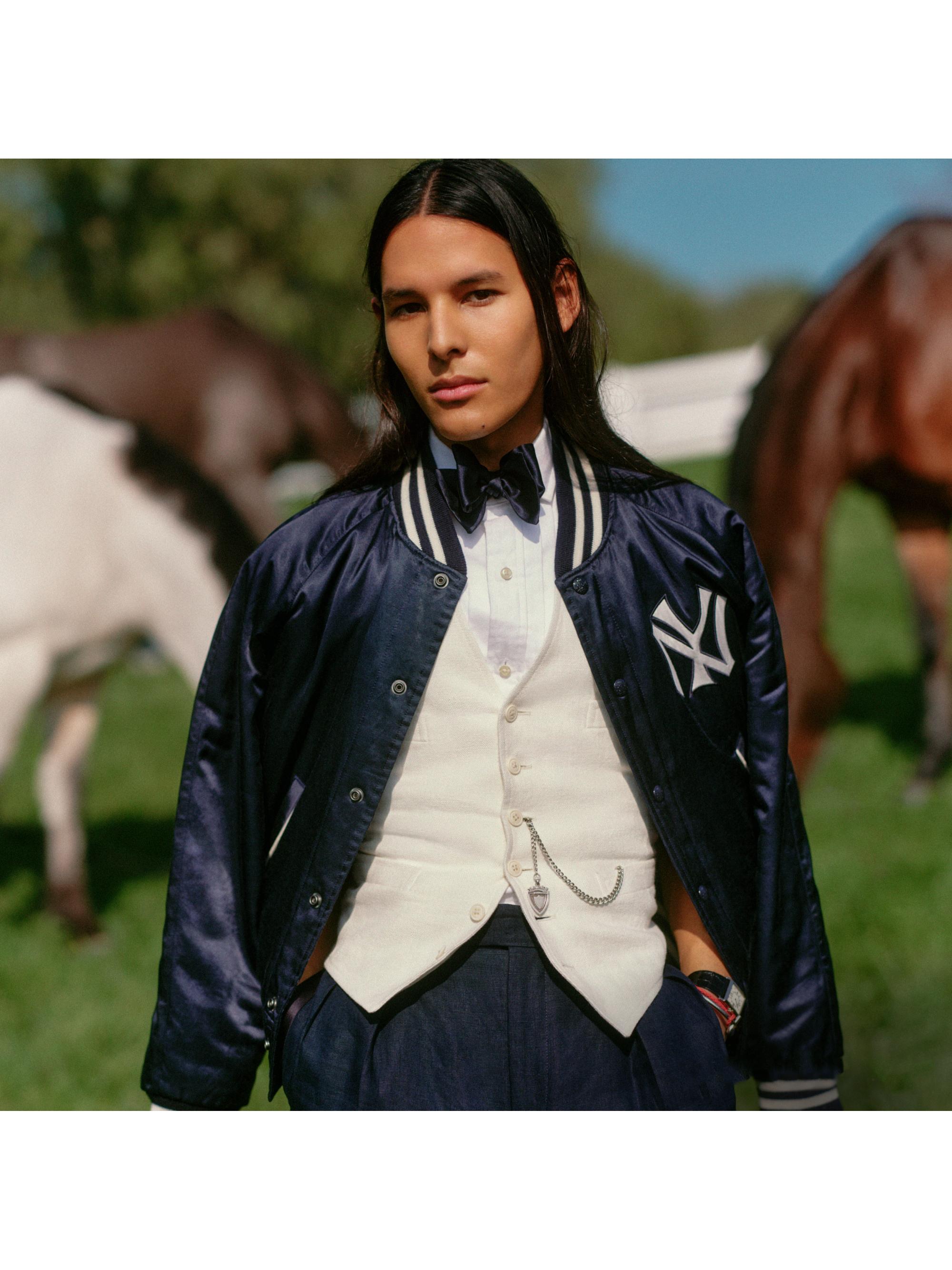 Polo Ralph Lauren New York Yankees Satin Bomber Jacket | Saks