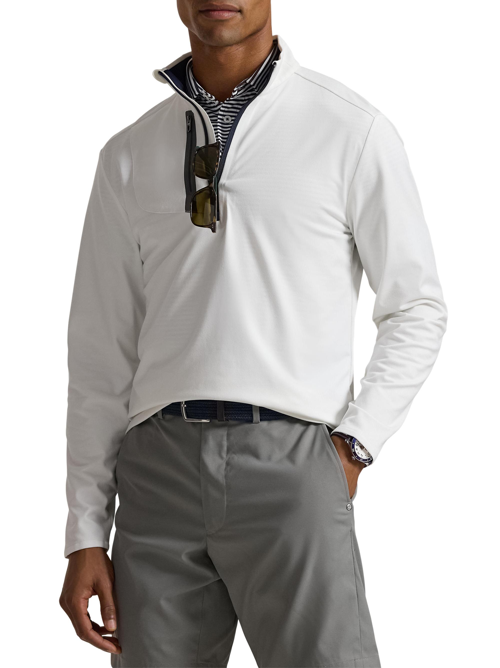 LAURENセット Stretch Jersey Quarter-Zip Pullover for Men | Ralph Lauren® BA