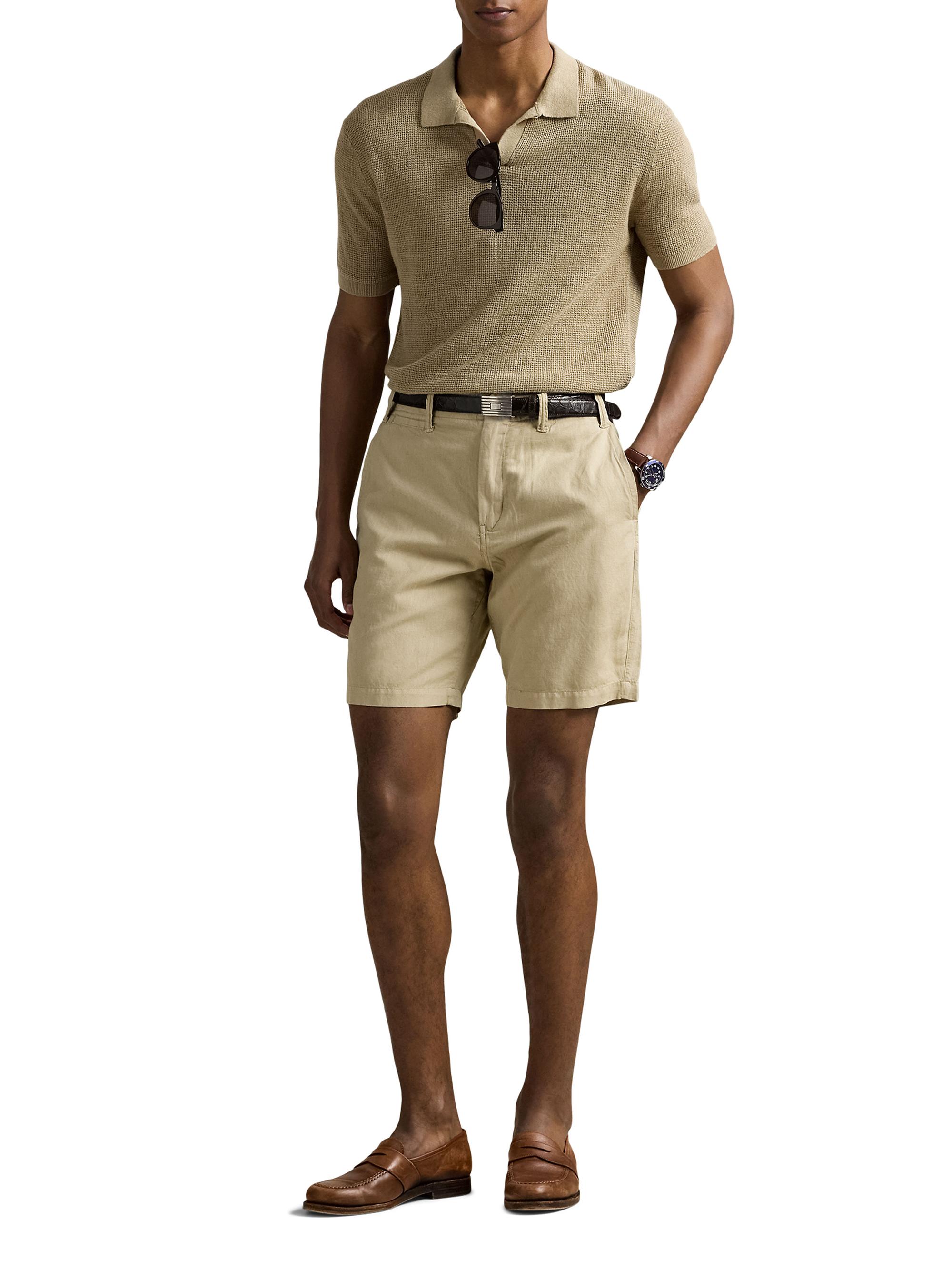 8.5-Inch Classic-Fit Linen-Cotton Shorts