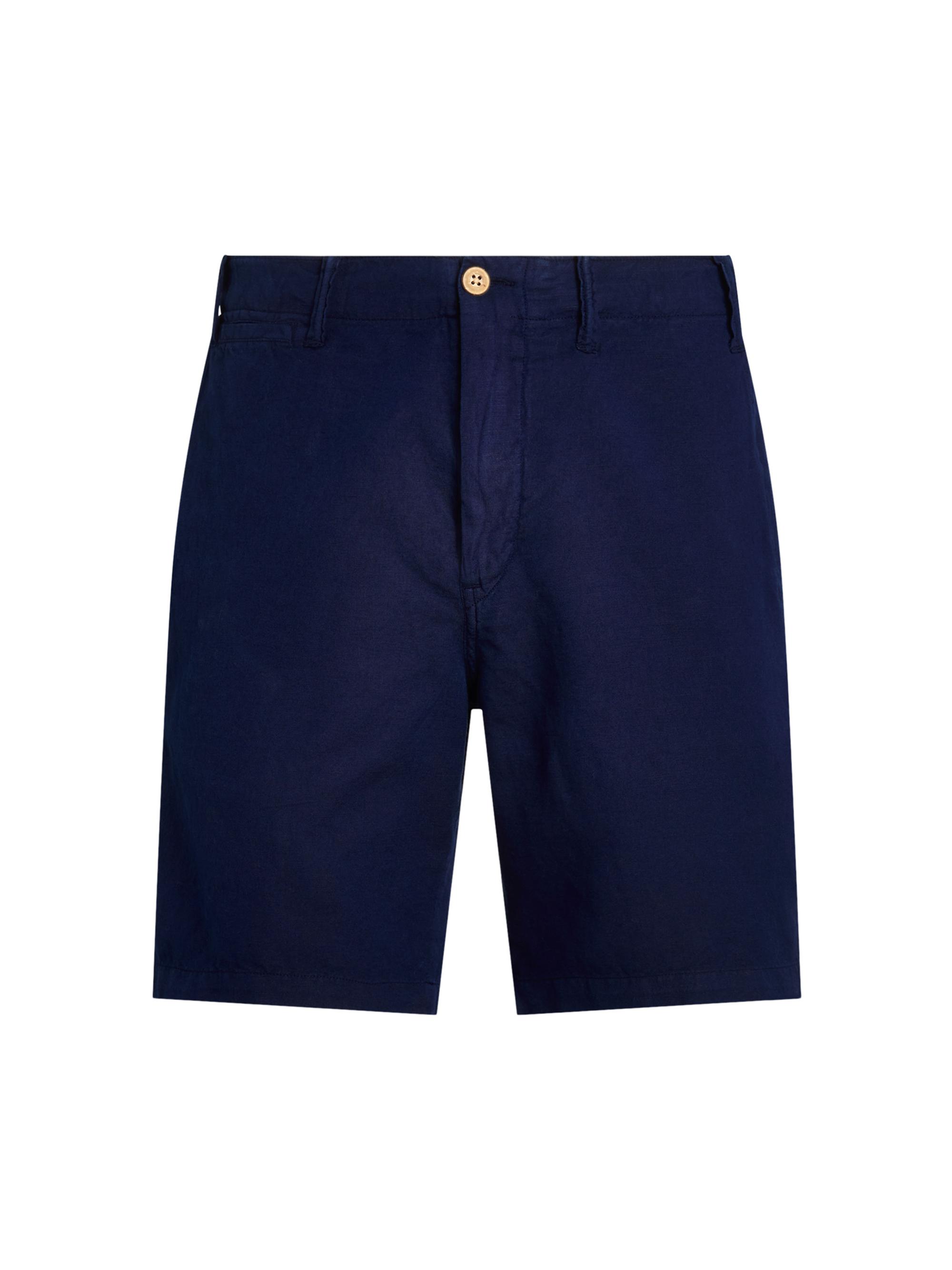 Polo Ralph Lauren Men's 8.5-Inch Classic-Fit Linen-Cotton Shorts - Newport Navy