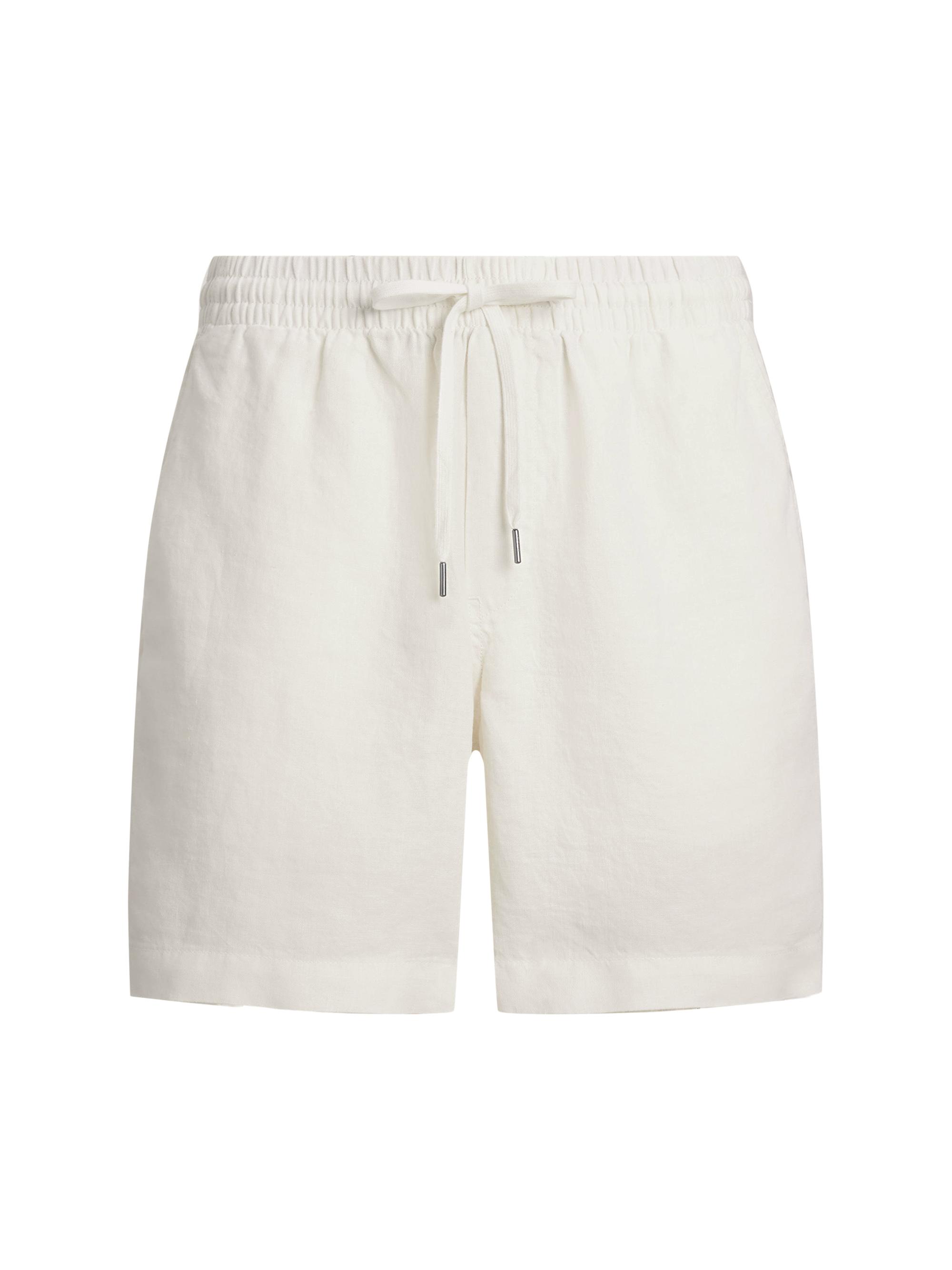 Polo Ralph Lauren Men's 6-Inch Polo Prepster Linen Short - Deckwash White