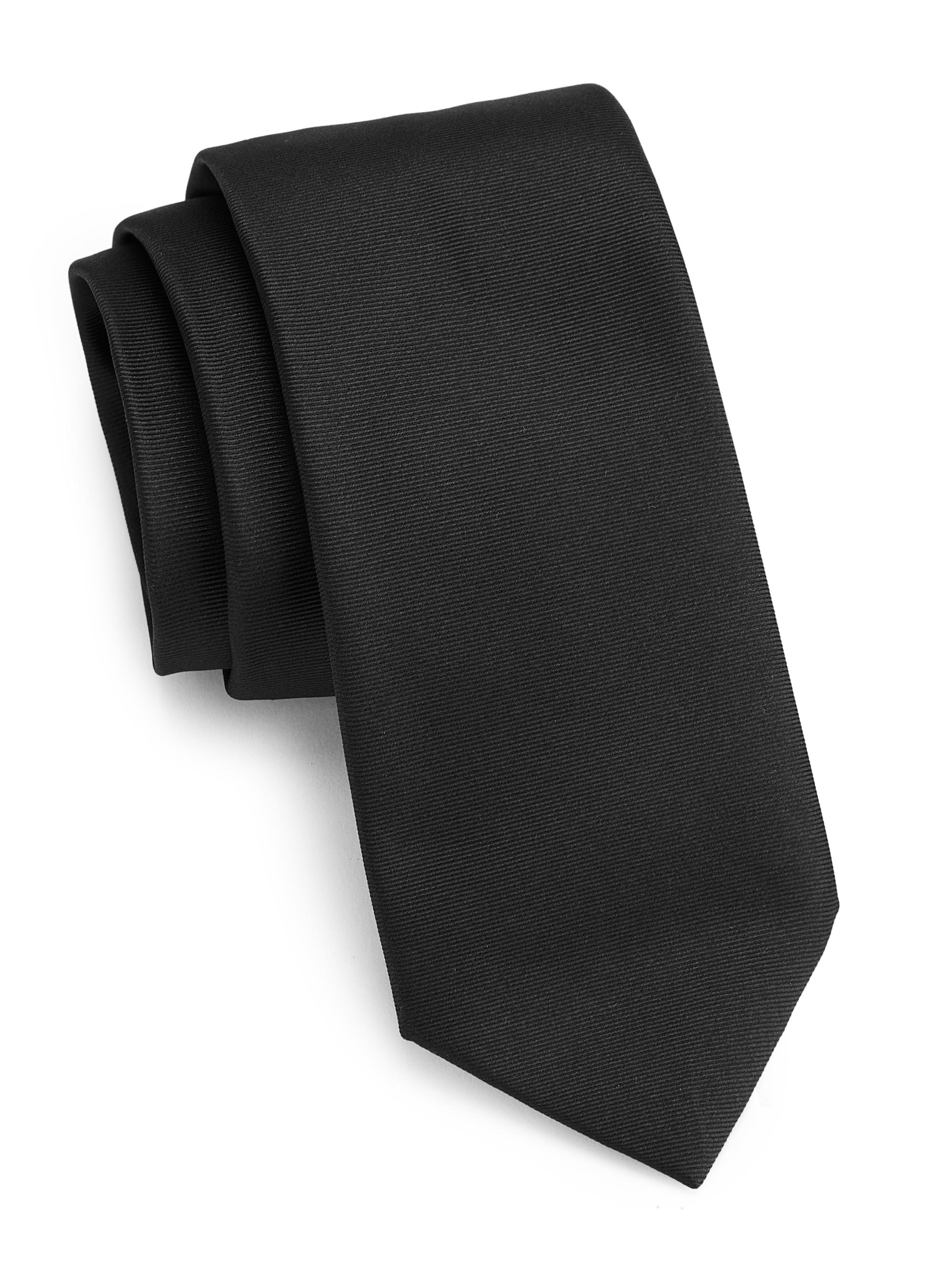 Giorgio Armani Men's Jacquard Silk Tie - Nero