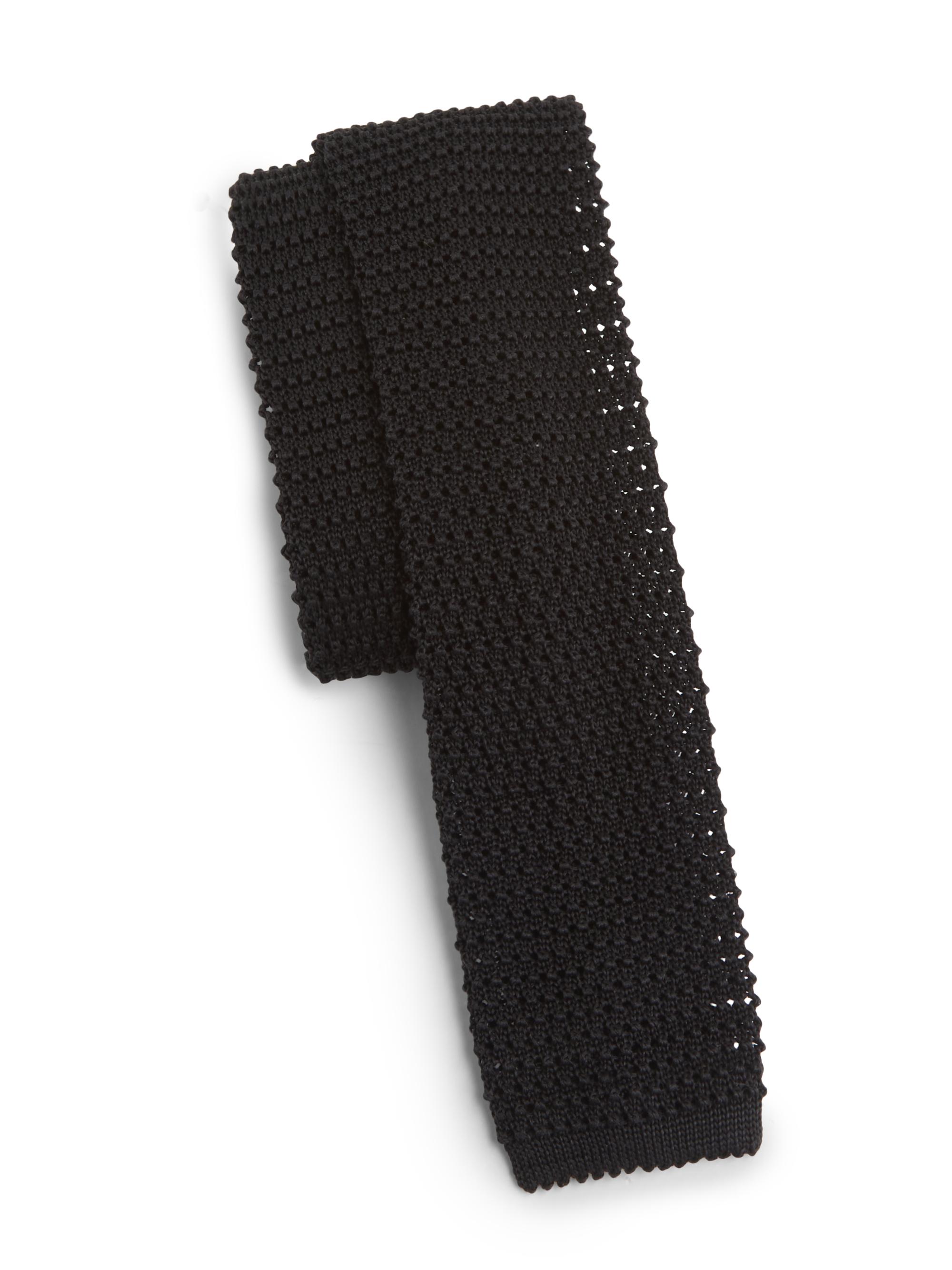 Giorgio Armani Men's Cravatta Tricot Silk Tie - Night Blue | Thumbnail 3