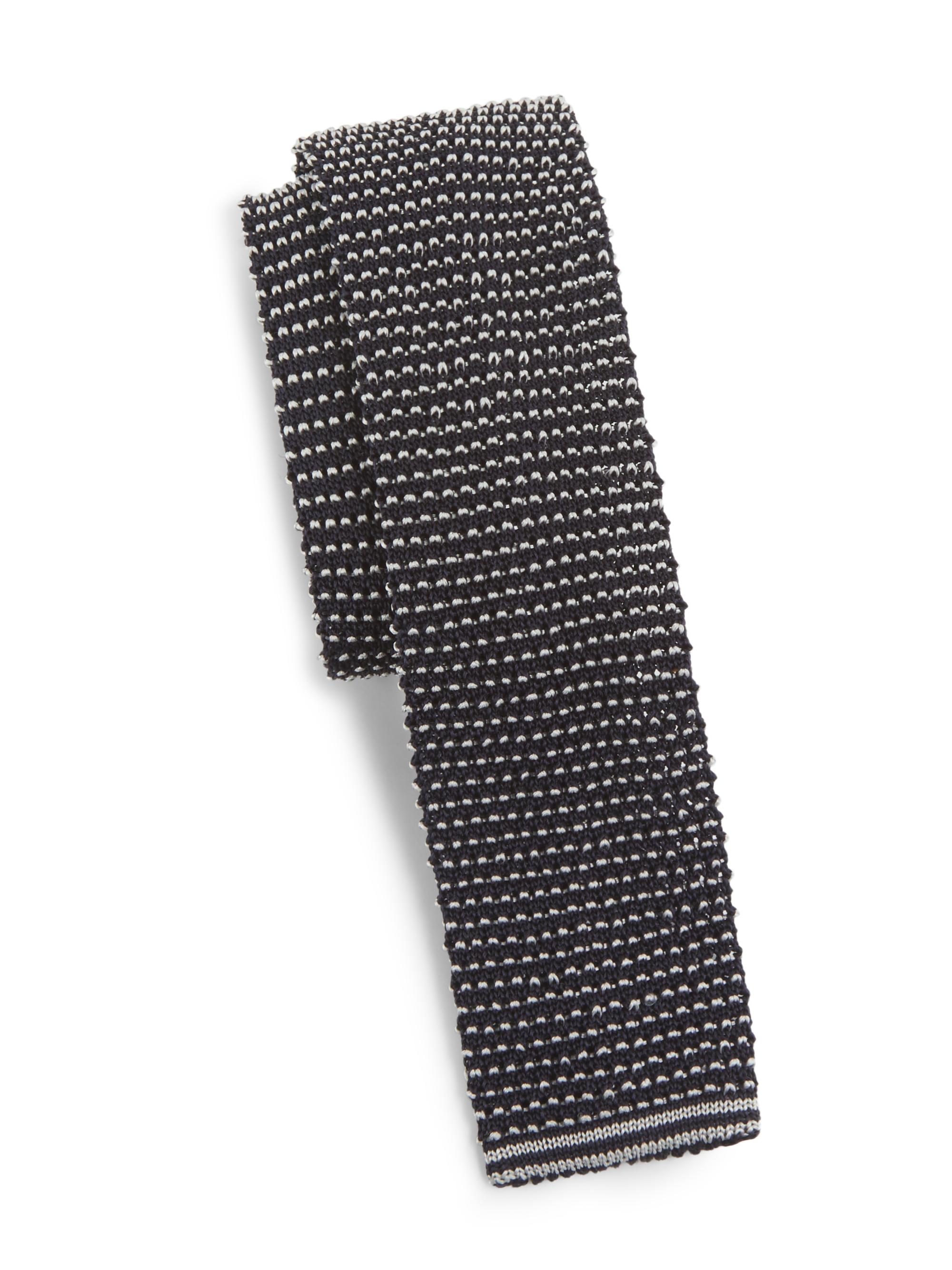 Giorgio Armani Men's Cravatta Tricot Silk Tie - Night Blue