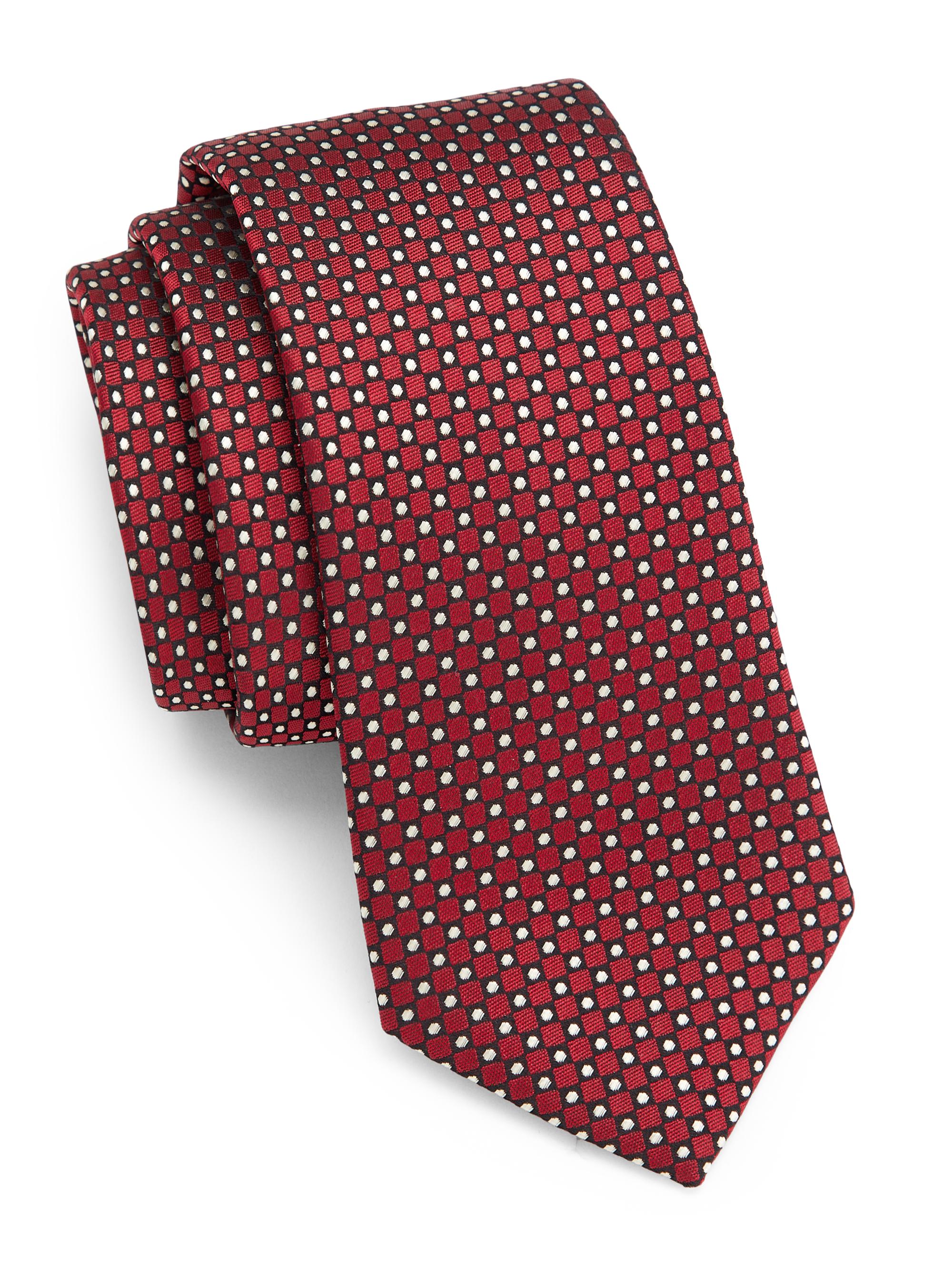 Kiton Geometric Silk Tie | Saks Fifth Avenue