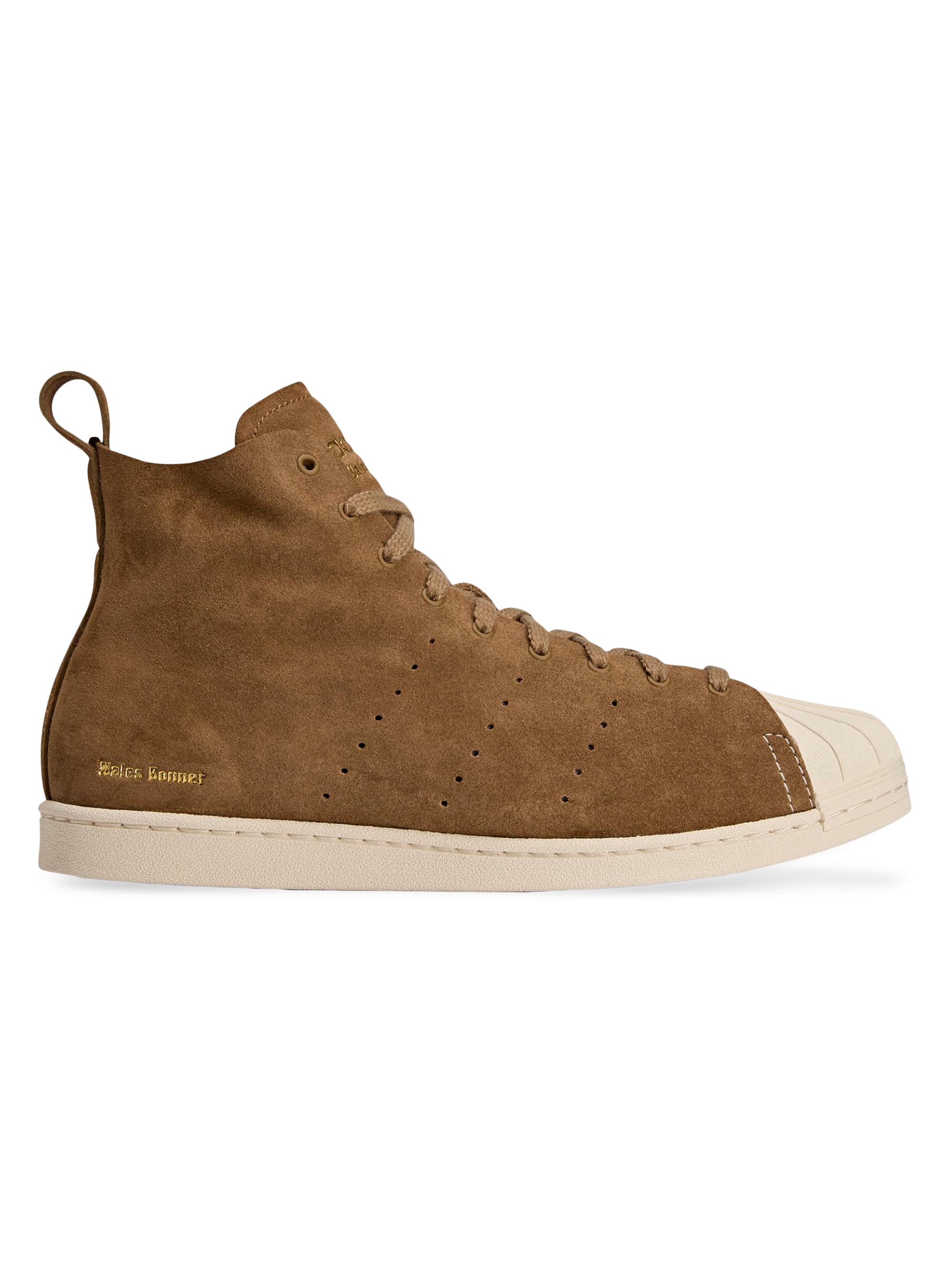 adidas Men's  x Wales Bonner Superstar Hi Suede Sneakers - Night Brown