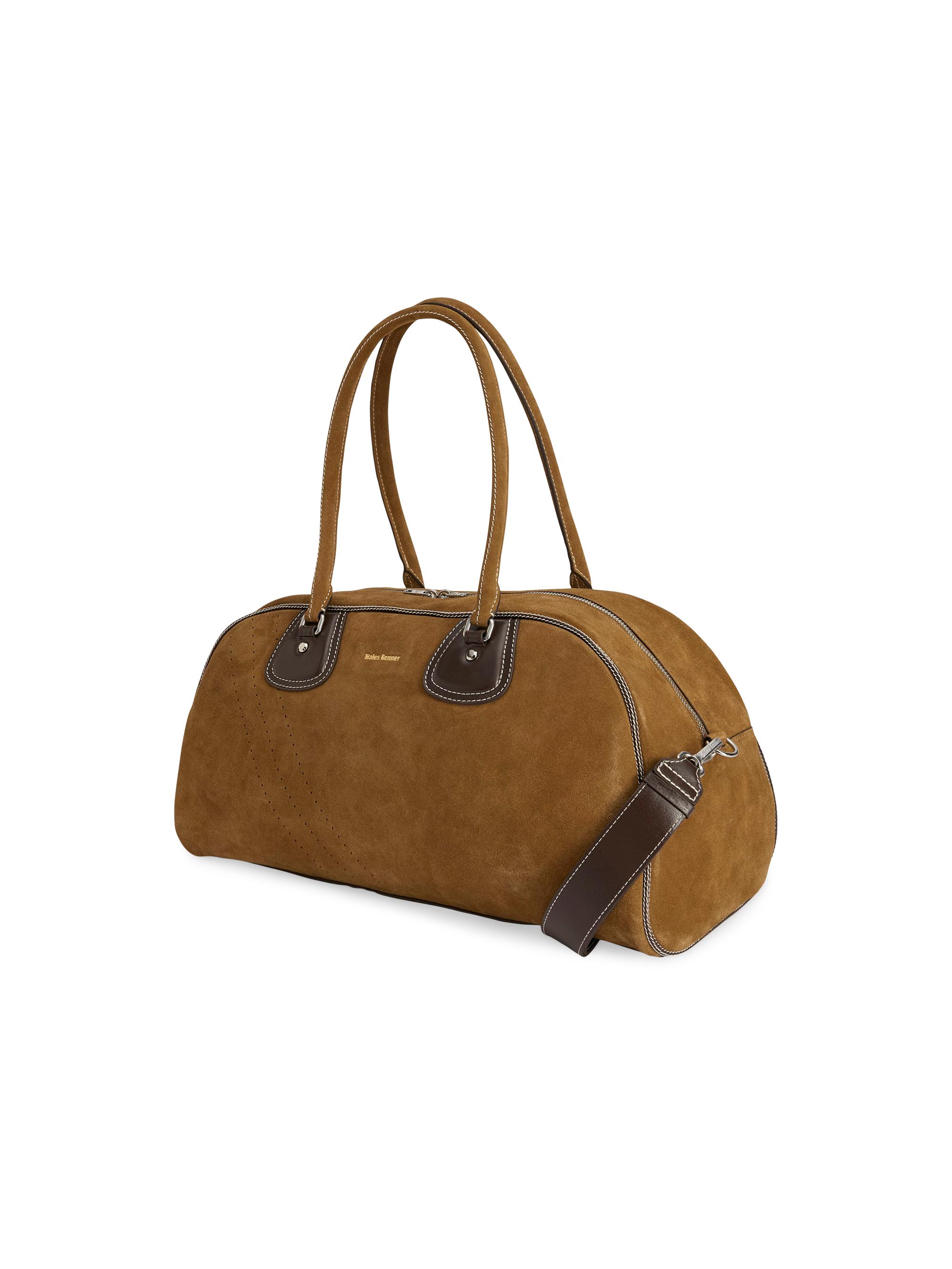 adidas wales bonnerスエード ボストンバッグ ブラウン adidas adidas x Wales Bonner Large Suede Bowling Bag | Saks Fifth