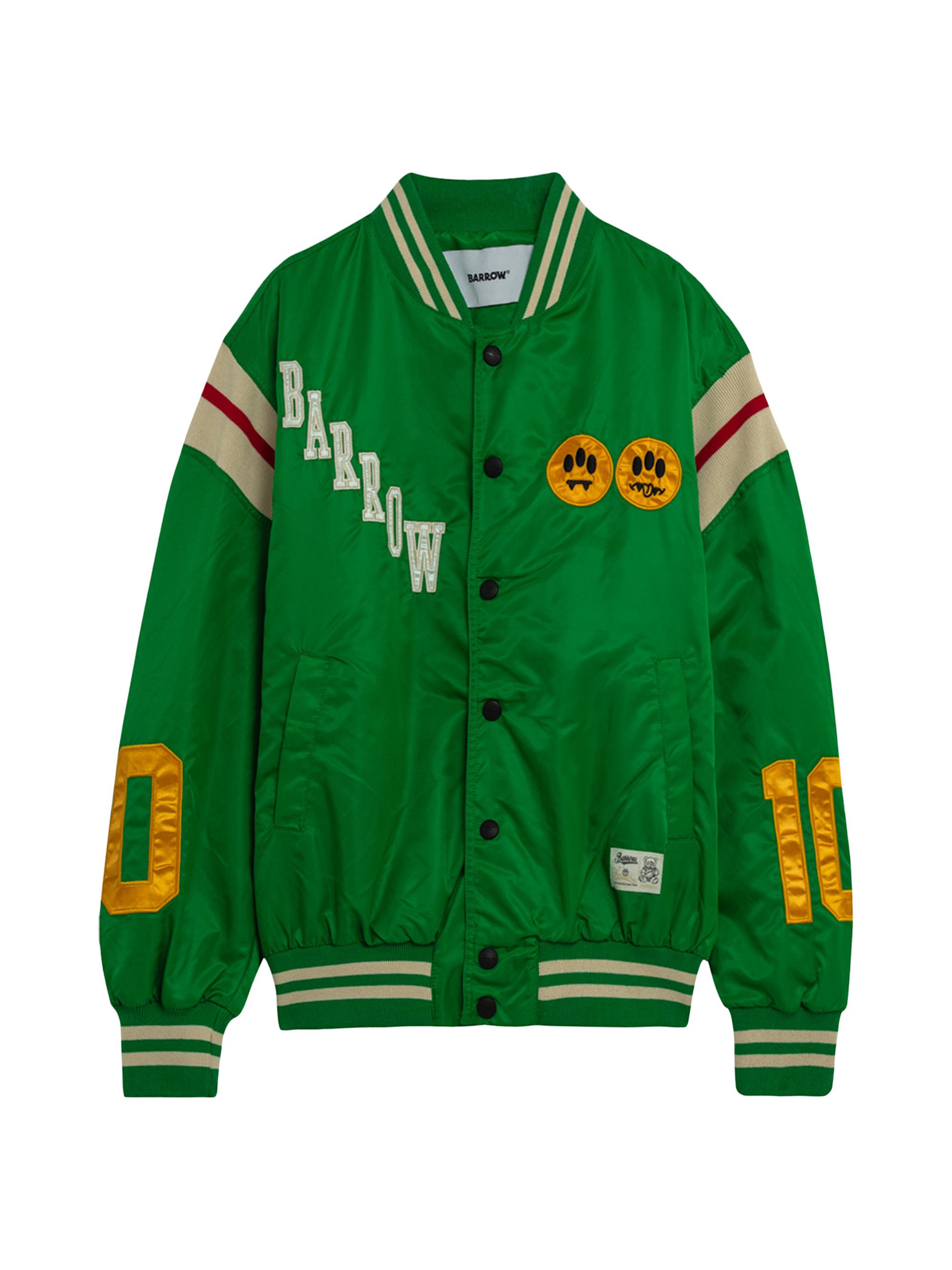 Barrow Logo Patch Satin Bomber Jacket | Saks Fifth Avenue