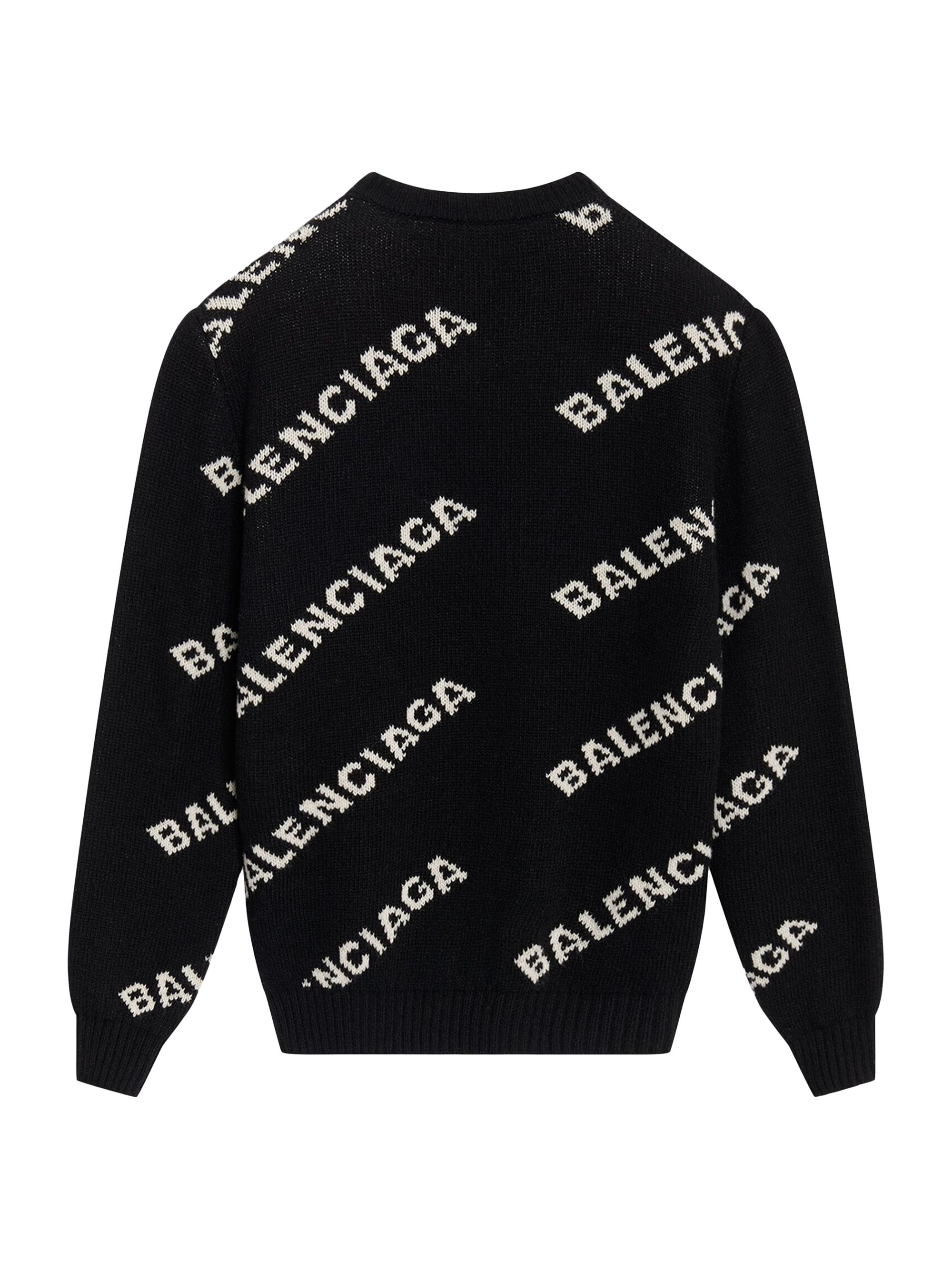 Balenciaga Allover Logo Sweater | Saks Fifth Avenue