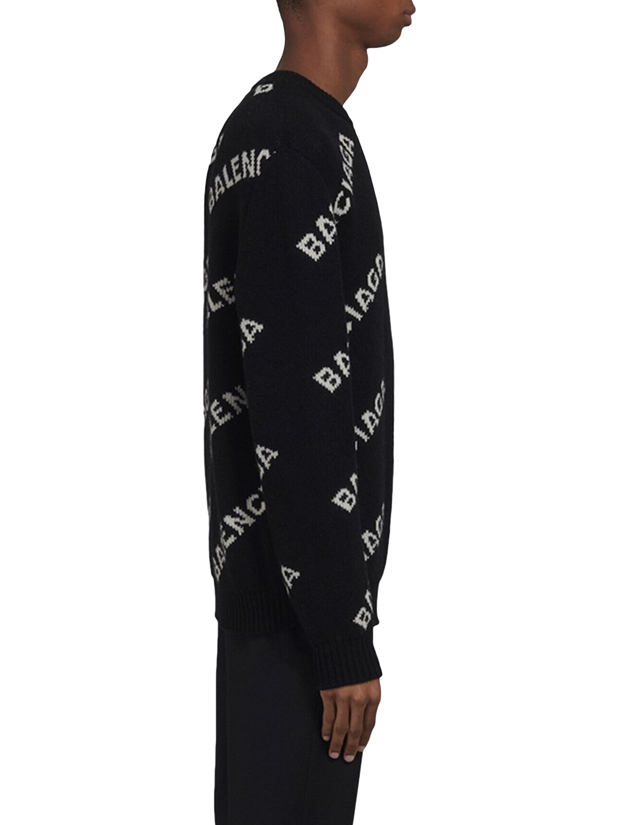 Balenciaga Allover Logo Sweater | Saks Fifth Avenue