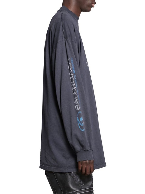 Shop Balenciaga Surfer Long Sleeve Oversized T-Shirt | Saks Shop Balenciaga Surfer Long Sleeve Oversized T-Shirt | Saks