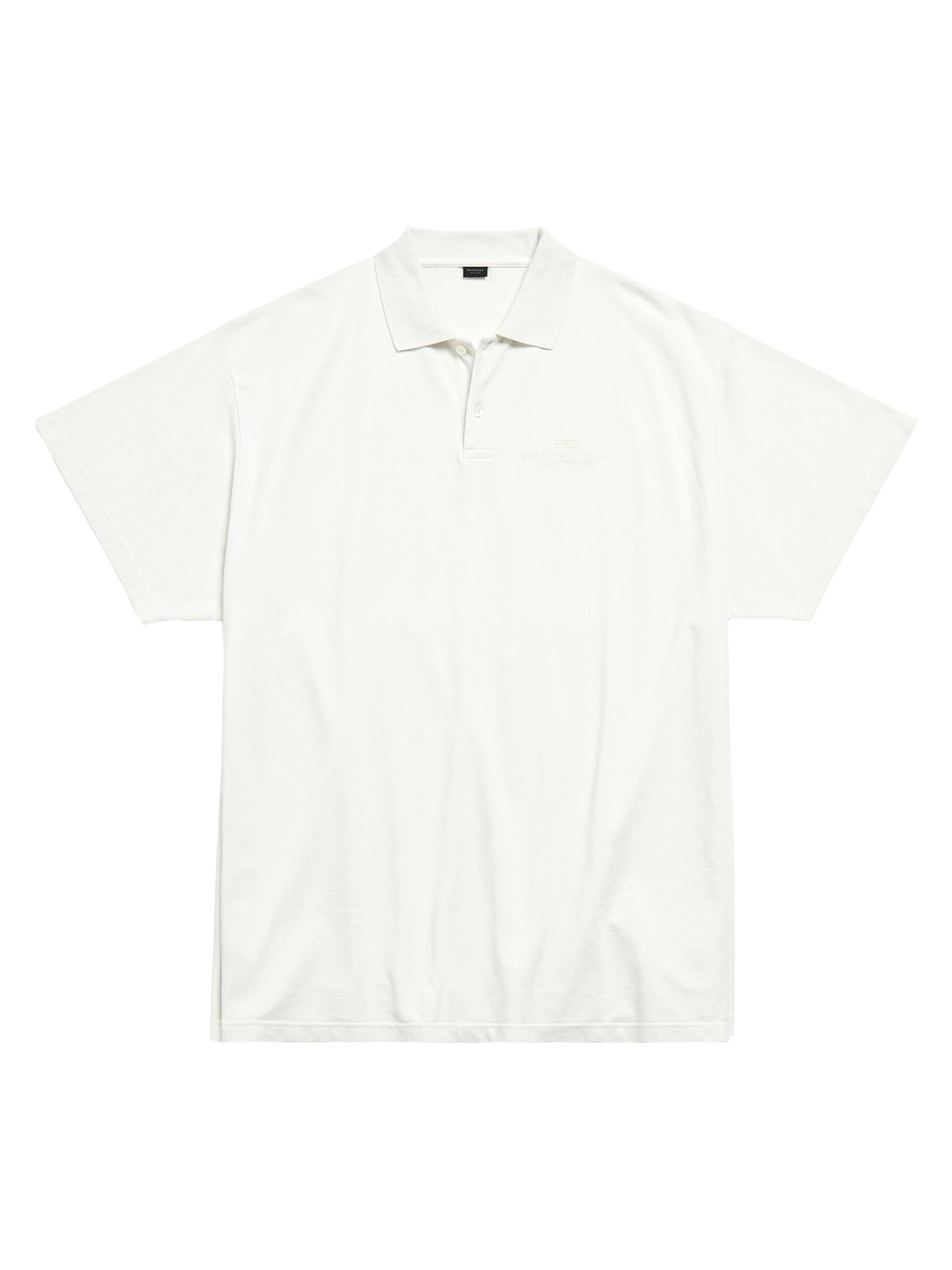 Balenciaga Men's Interwined Polo Shirt - White