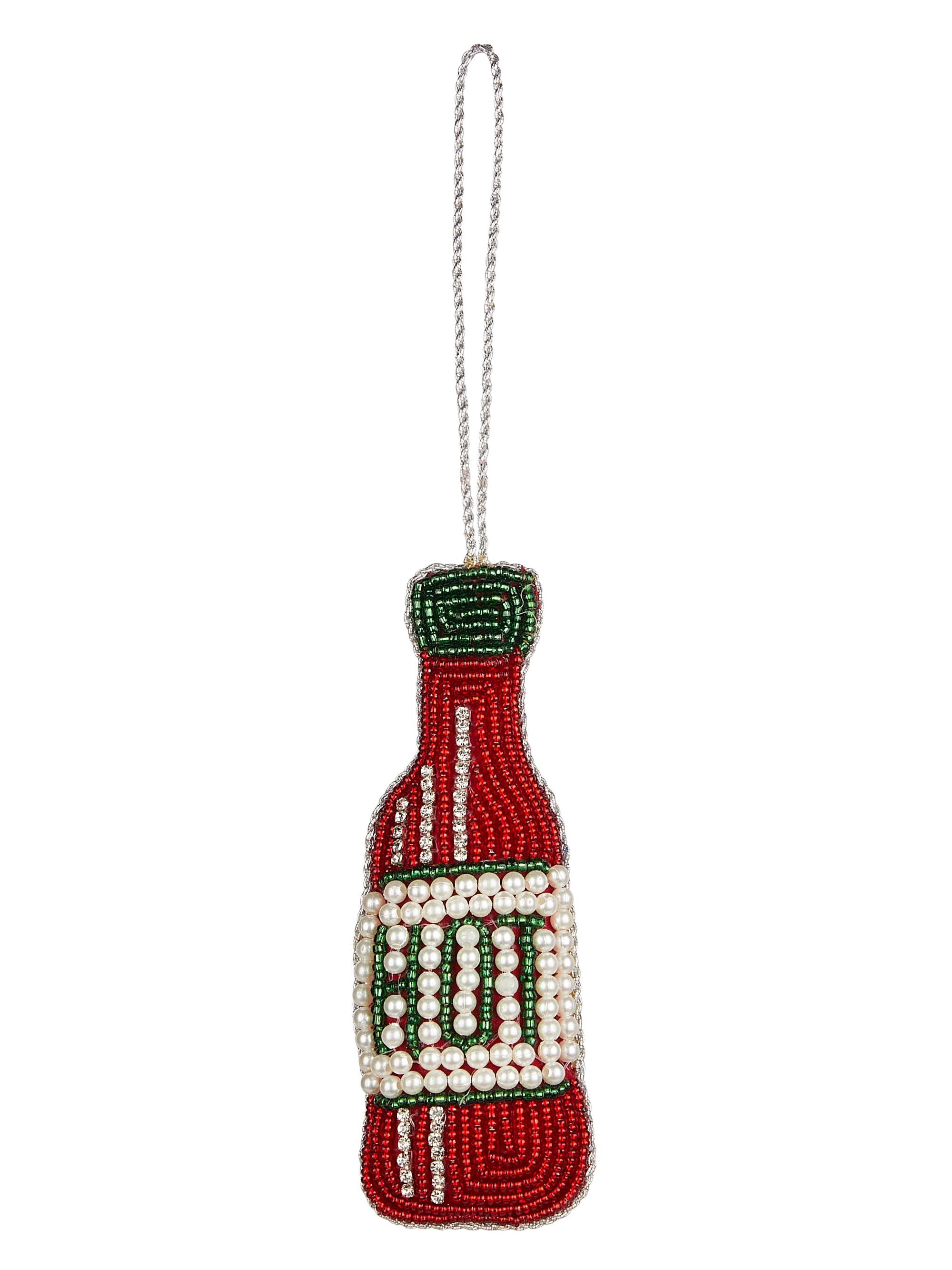 Sudha Pennathur Hot Sauce Beaded Ornament