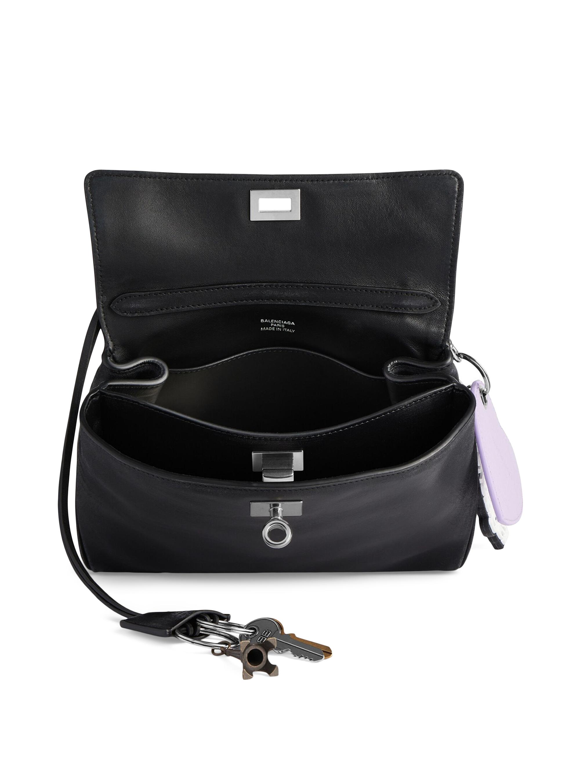 Balenciaga Rodeo Mini Top Handle Bag Used Effect with Charms